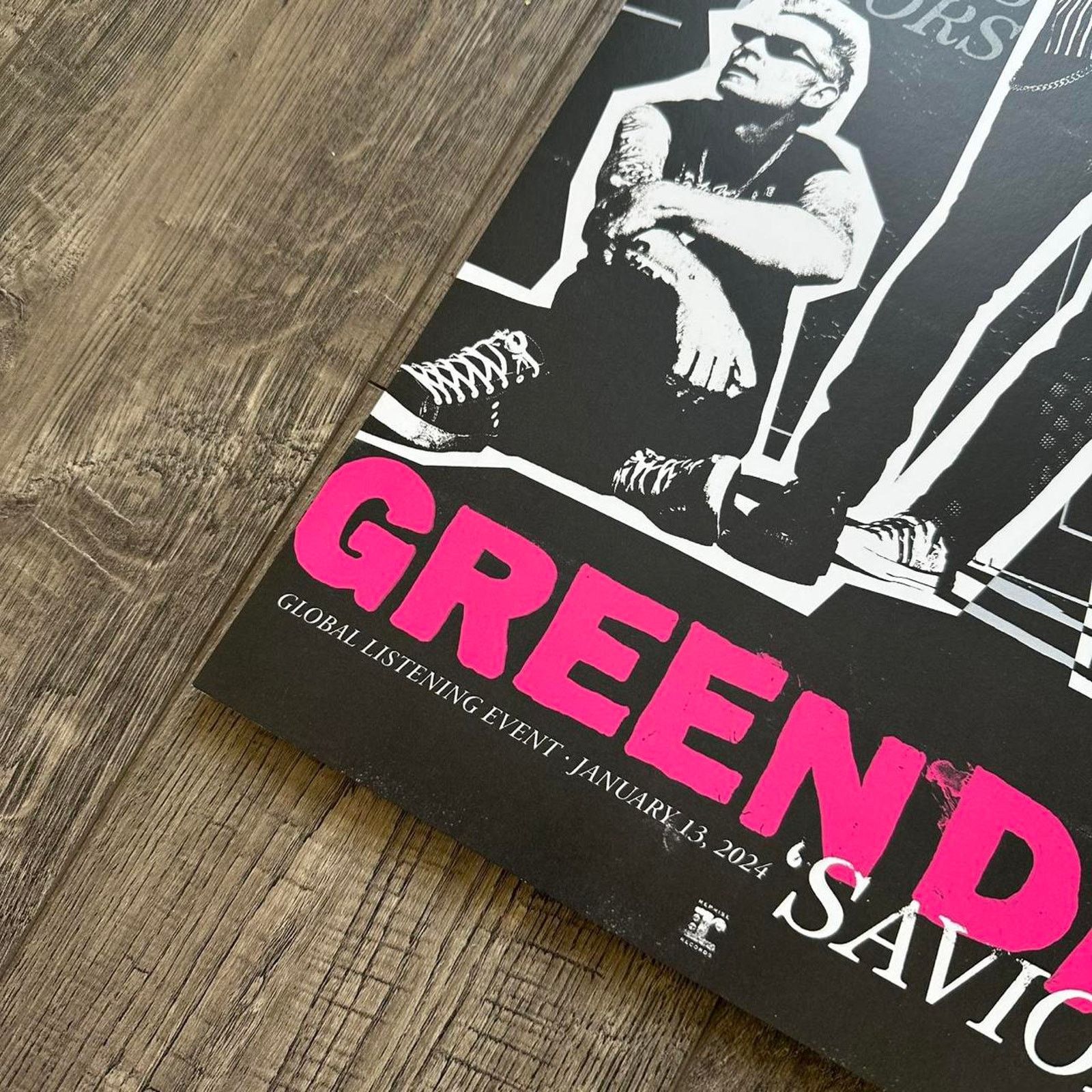 Band Tees Green Day Saviors Album Record Exclusive Music Promo Poster Size ONE SIZE - 3 Thumbnail