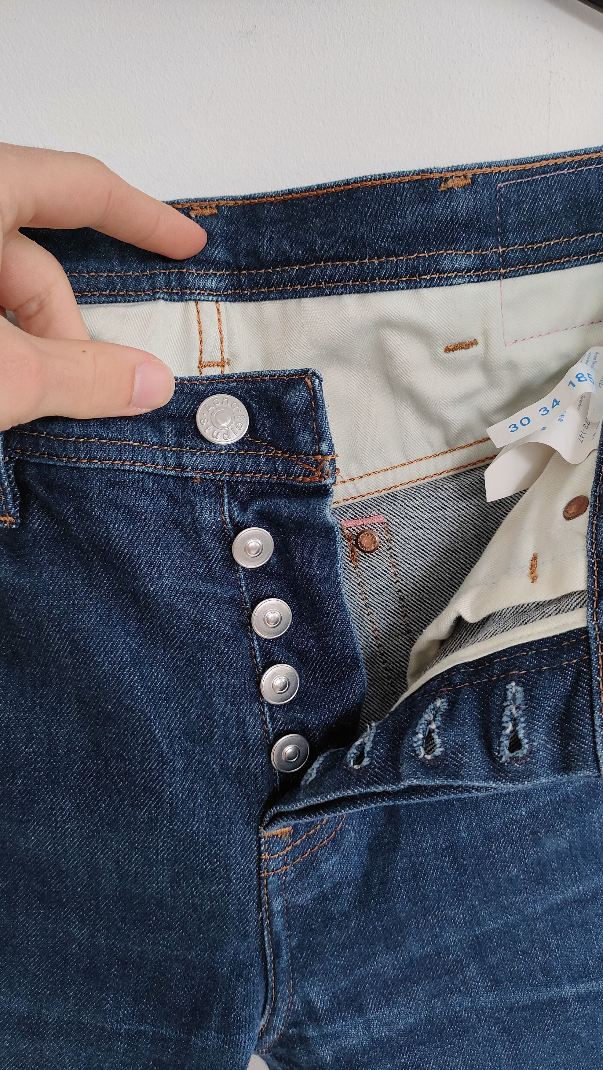 Acne Studios Acne Studios Blå Konst River Indigo Jeans Size US 30 / EU 46 - 8 Thumbnail