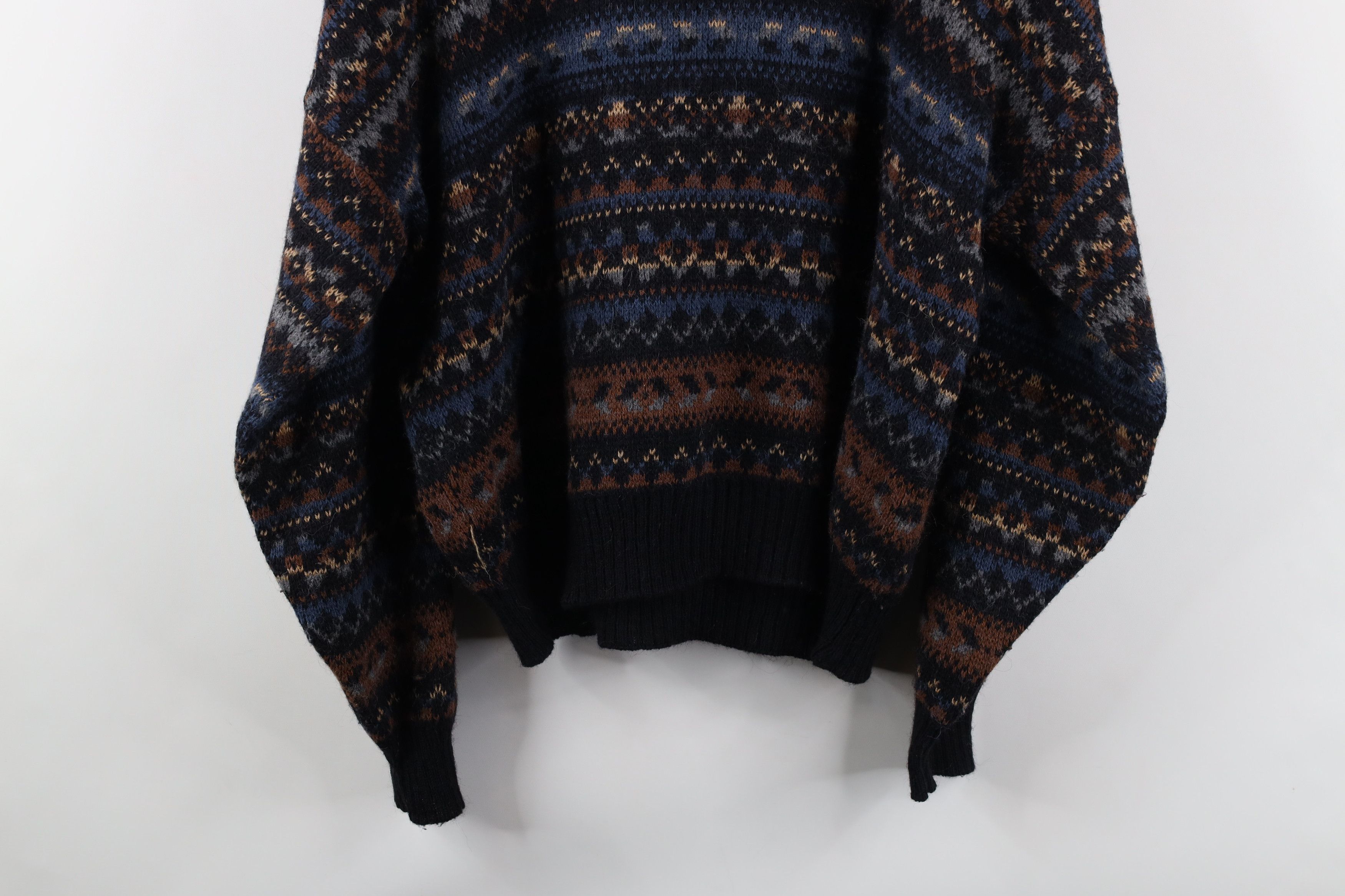 Vintage Vintage 90s Streetwear Wool Blend Knit Fair Isle Sweater Size US M / EU 48-50 / 2 - 7 Thumbnail