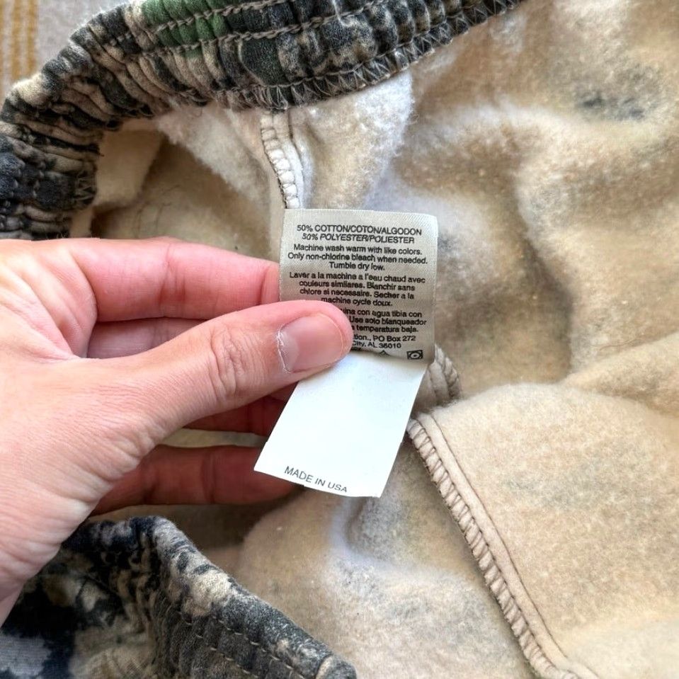 Jerzees VINTAGE Jerzees Outdoors Camo Sweatpants 2XL Men Regular Camouflage Pants Autumn Winter Spring Summer 90s Outdoor Hunting Sports Bootcamp Size US 39 - 4 Thumbnail