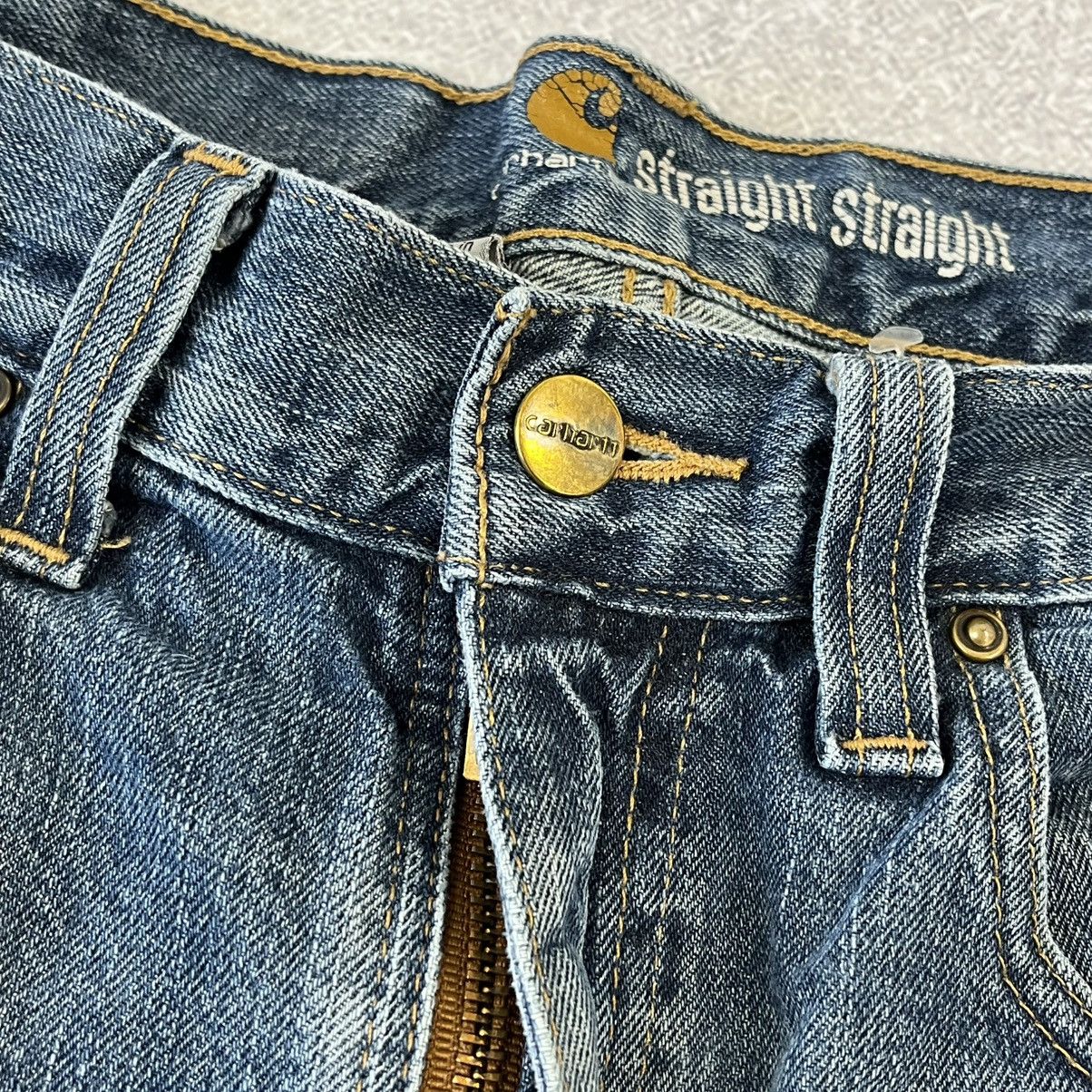Carhartt Carhartt blue denim jeans straight pant Size US 32 / EU 48 - 6 Thumbnail