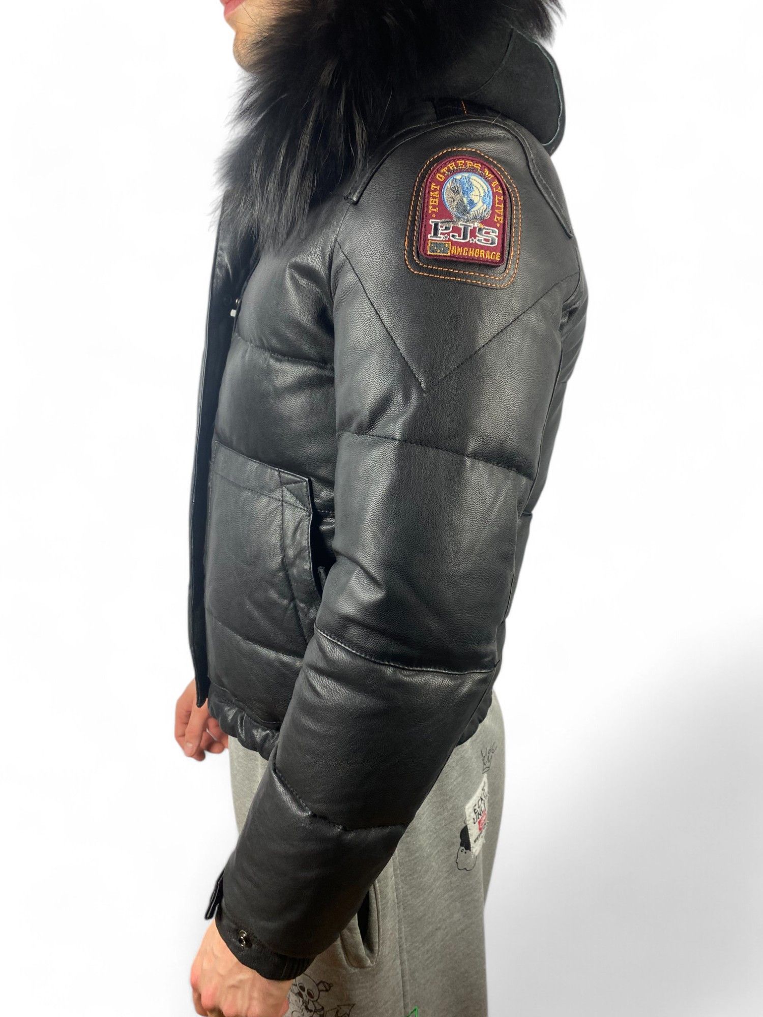 Parajumpers distressed leather parajumpers puffer jacket down feather Size S / US 4 / IT 40 - 3 Thumbnail