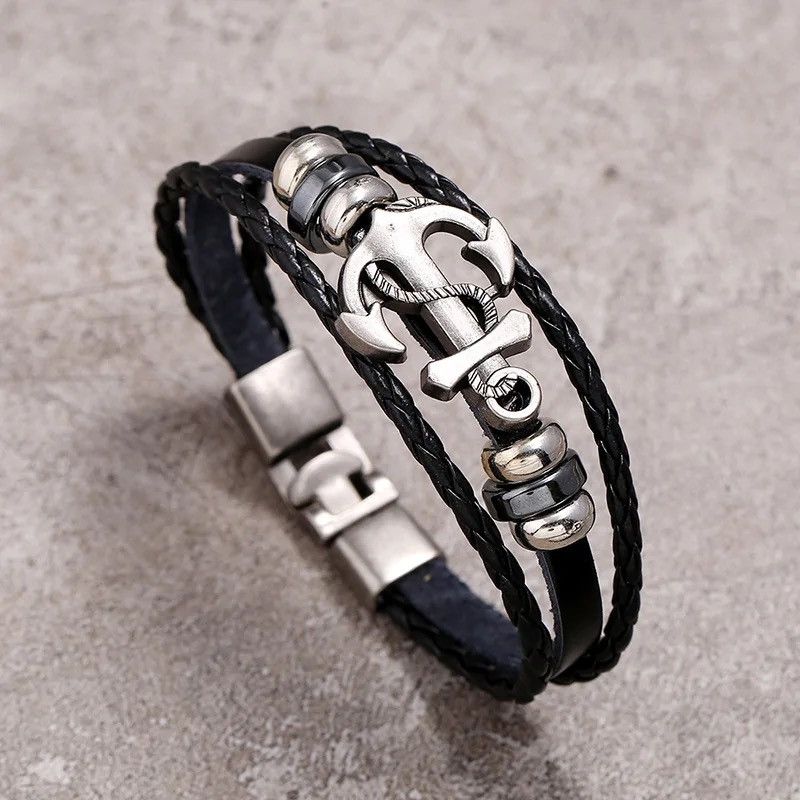 Other Anchor Leather Bracelet Size ONE SIZE - 1 Thumbnail