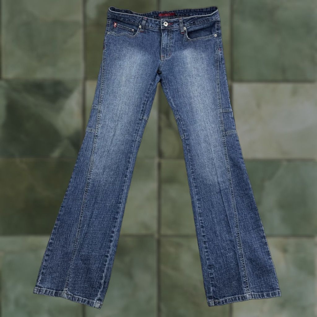 Southpole VINTAGE Southpole Jeans Womens 13 Blue Bootcut Flare Y2K Grunge Mid Rise Punk Size 34" / US 12 / IT 48 - 1 Thumbnail