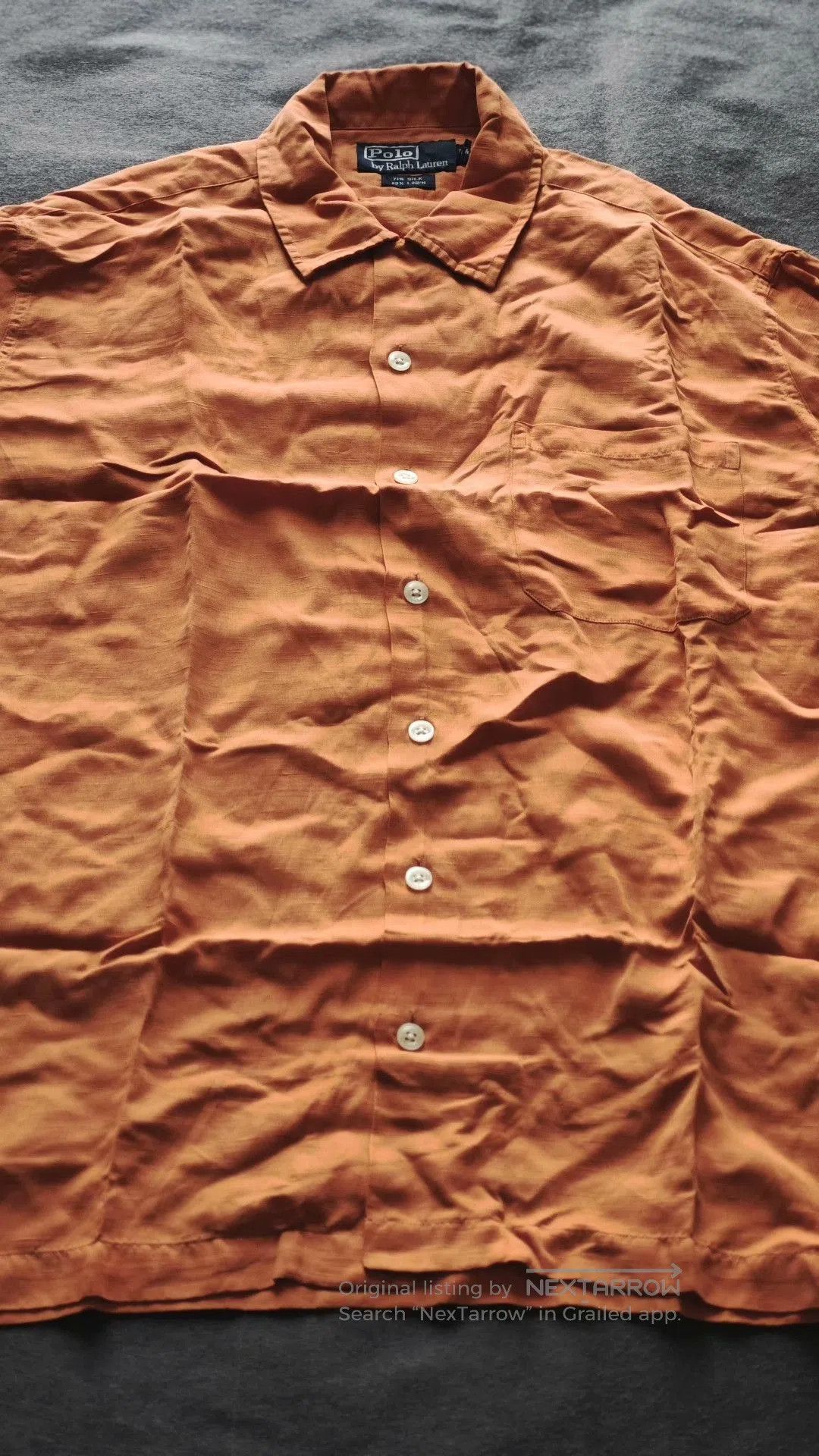 Polo Ralph Lauren Ralph Lauren Polo Silk Linen Cuban Collar Shirt. Size US M / EU 48-50 / 2 - 1 Thumbnail