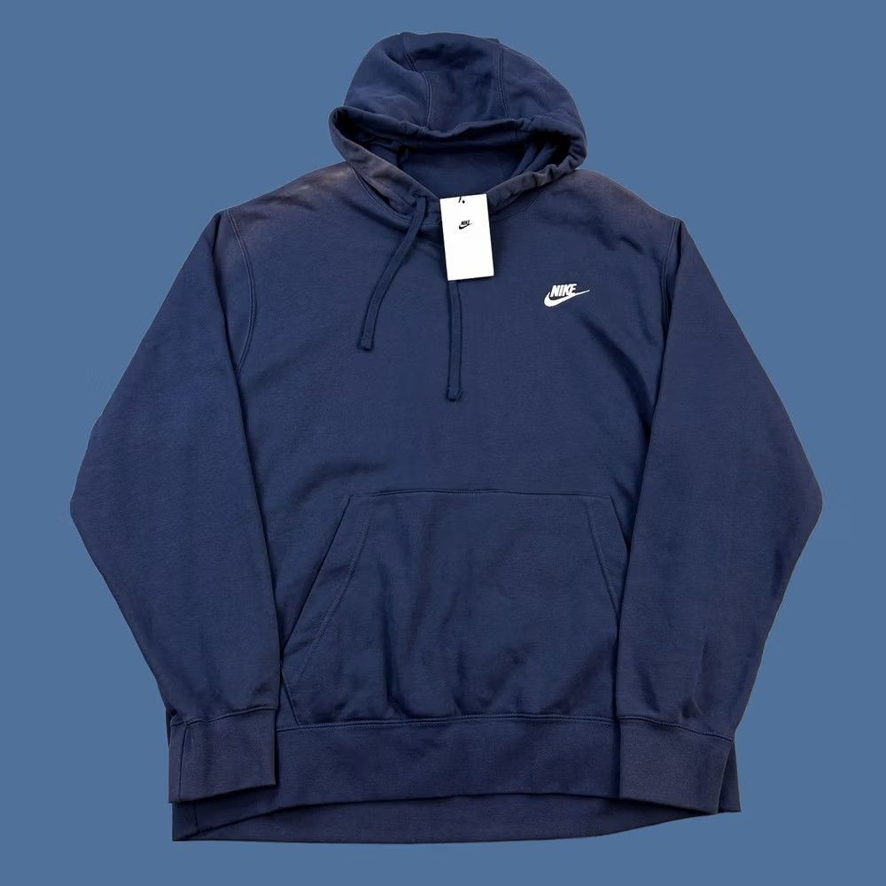 Nike Nike Sportswear Hoodie Mens XL Navy Embroidered Swoosh Logo Pullover Size US XL / EU 56 / 4 - 1 Thumbnail