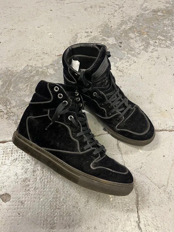 Balenciaga × Designer × Vintage Balenciaga City Black Suede Leather High Sneakers Size US 5 / EU 37 - 5 Thumbnail