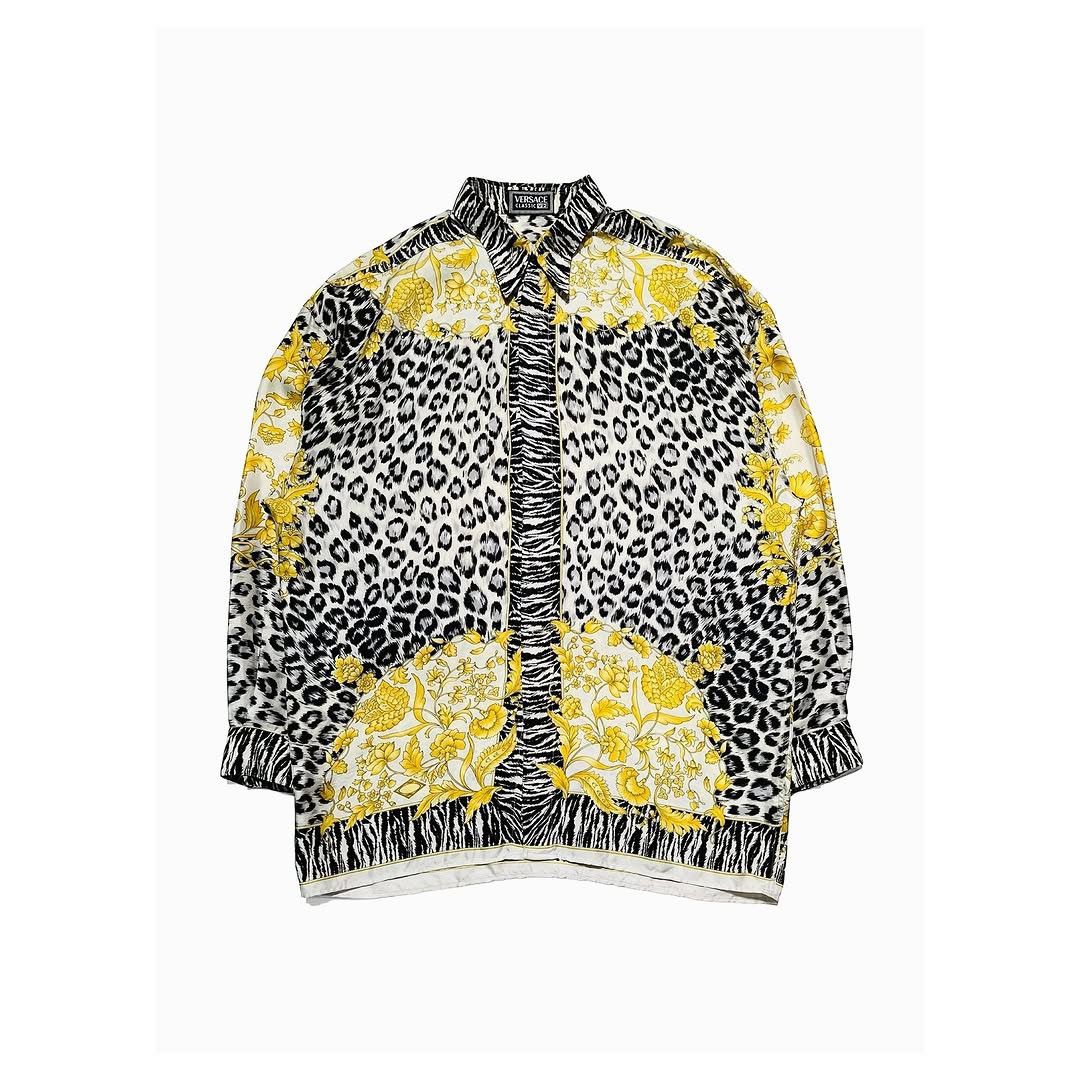 Versace Rare VERSACE Rayon Shirt Size US XL / EU 56 / 4 - 1 Thumbnail