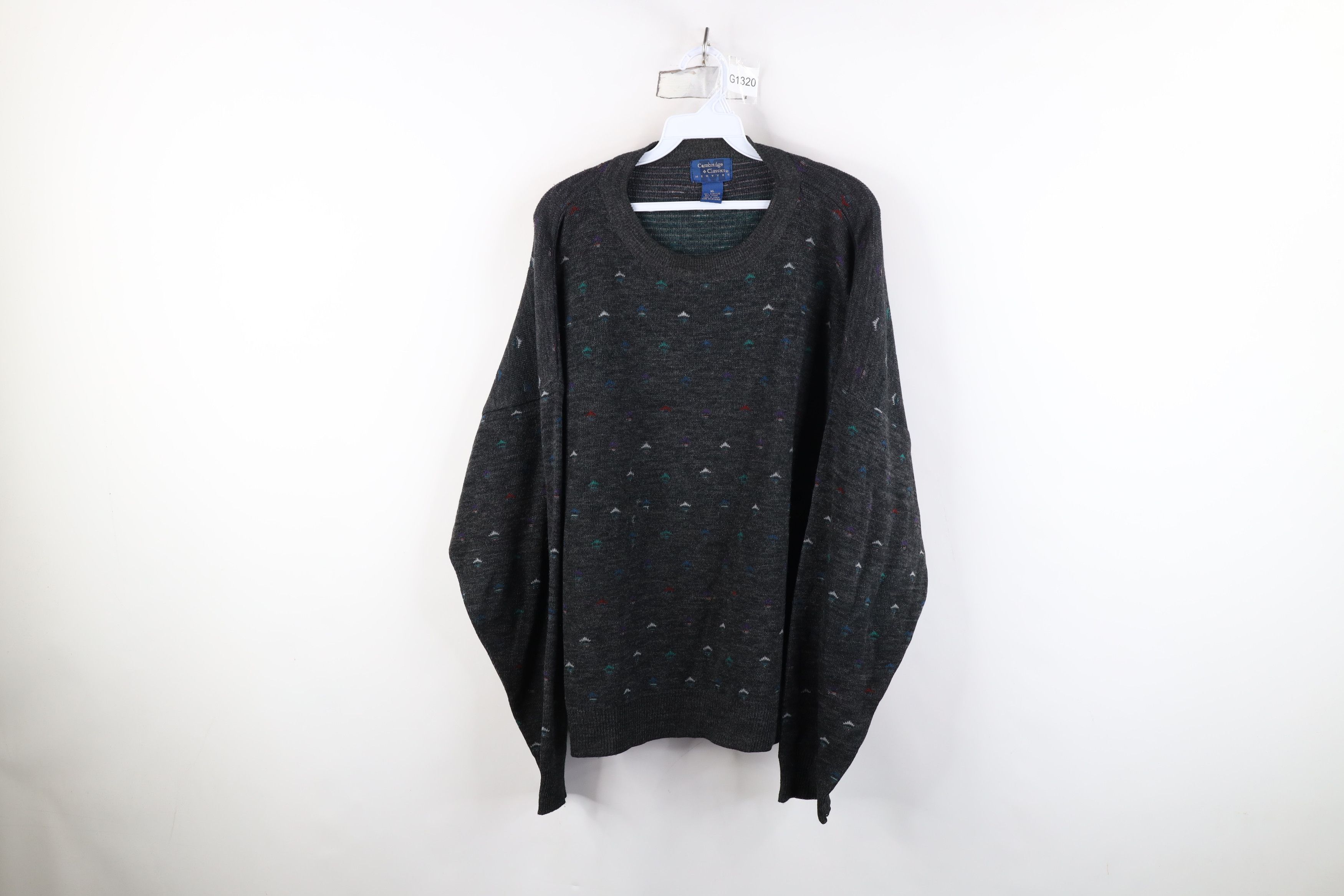 Vintage Vintage 90s Streetwear Wool Blend Knit Crewneck Sweater Size XL / US 12-14 / IT 48-50 - 1 Thumbnail
