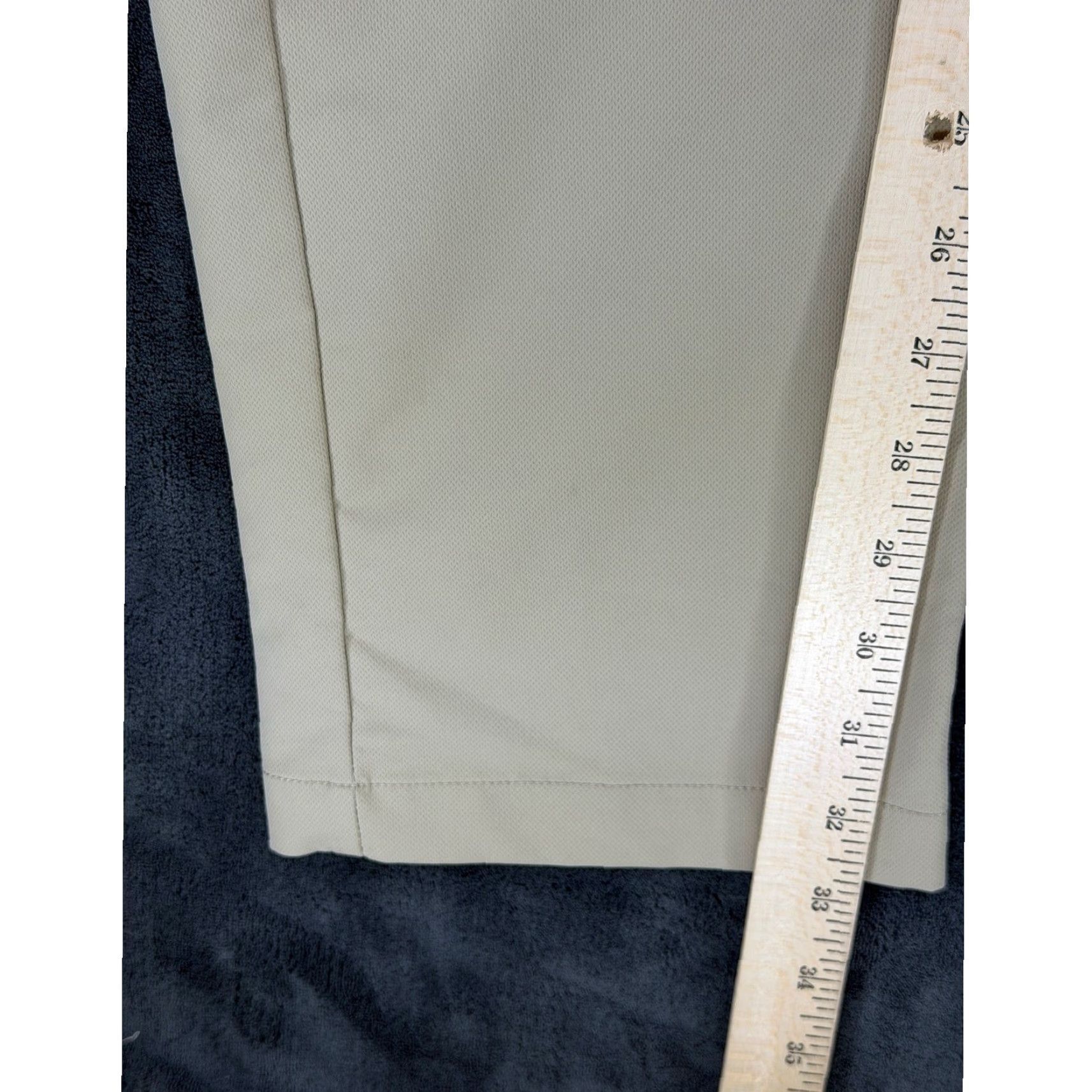 Banana Republic Banana Republic Core Temp Chino Pants Mens Beige 36x32 Slim Flat Front Polyester Button Zip 4-Pocket Casual Business Travel Size US 36 / EU 52 - 6 Thumbnail