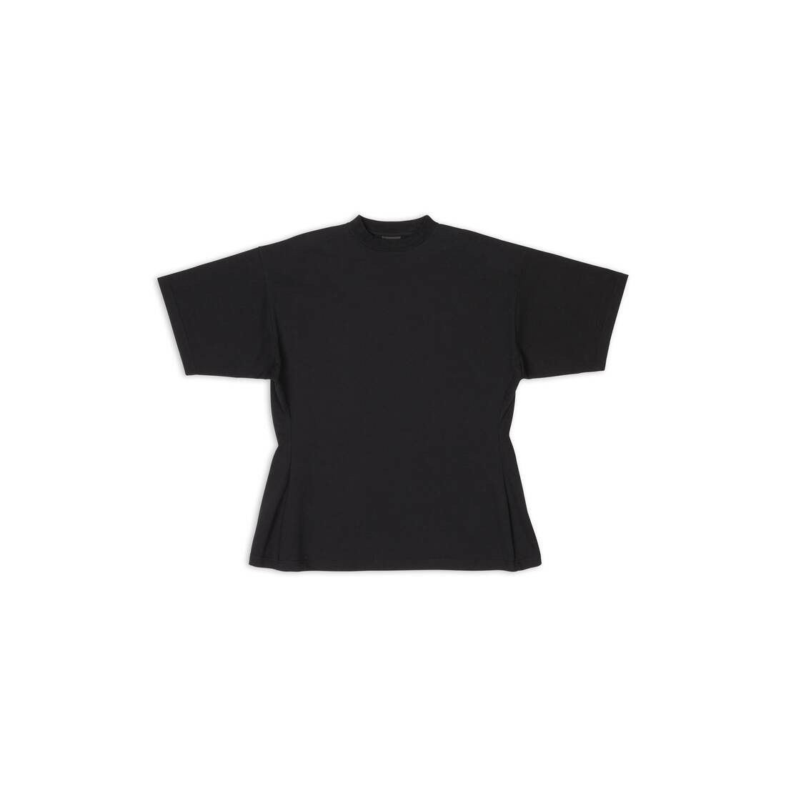 Balenciaga oc11z0625 Hourglass T- Shirt Medium Fit in Black Size L / US 10 / IT 46 - 1 Thumbnail