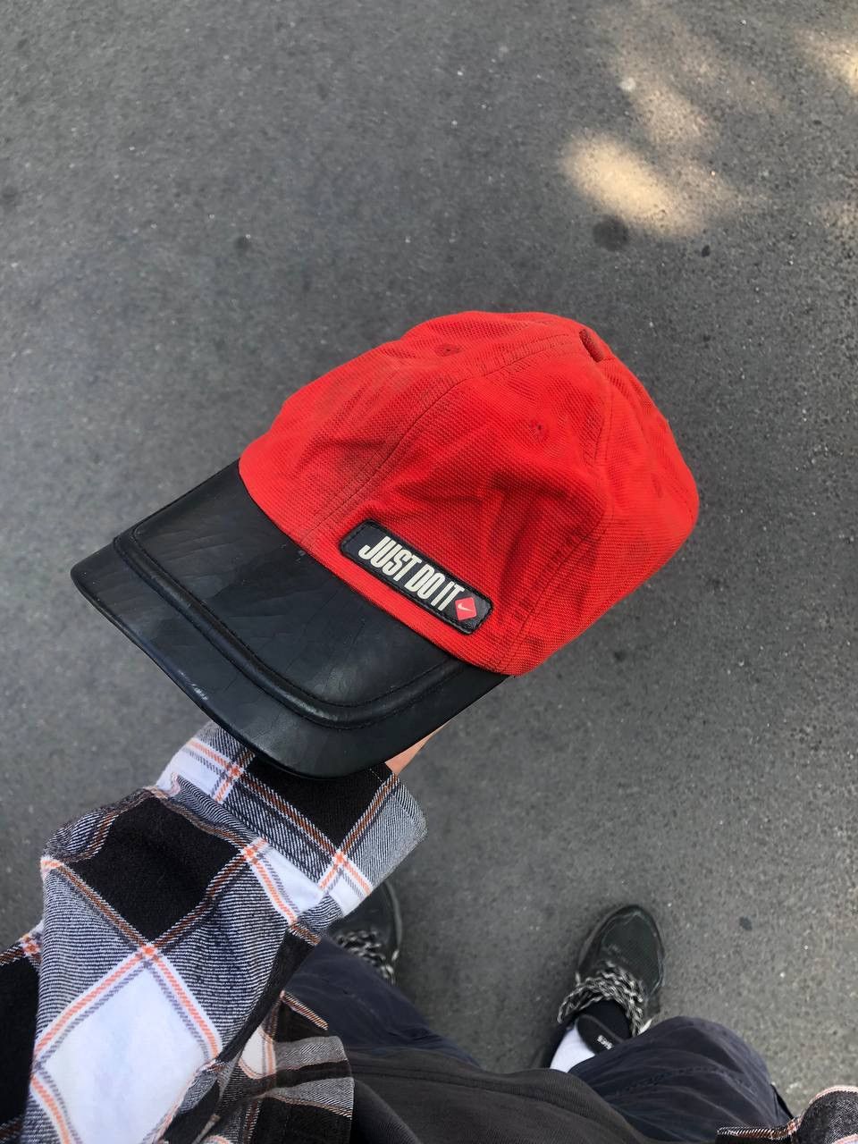 Nike × Vintage VERY RARE NIKE JUST DO IT CAP DRILL SWOOSH Y2K JAPAN STYLE Size ONE SIZE - 2 Thumbnail