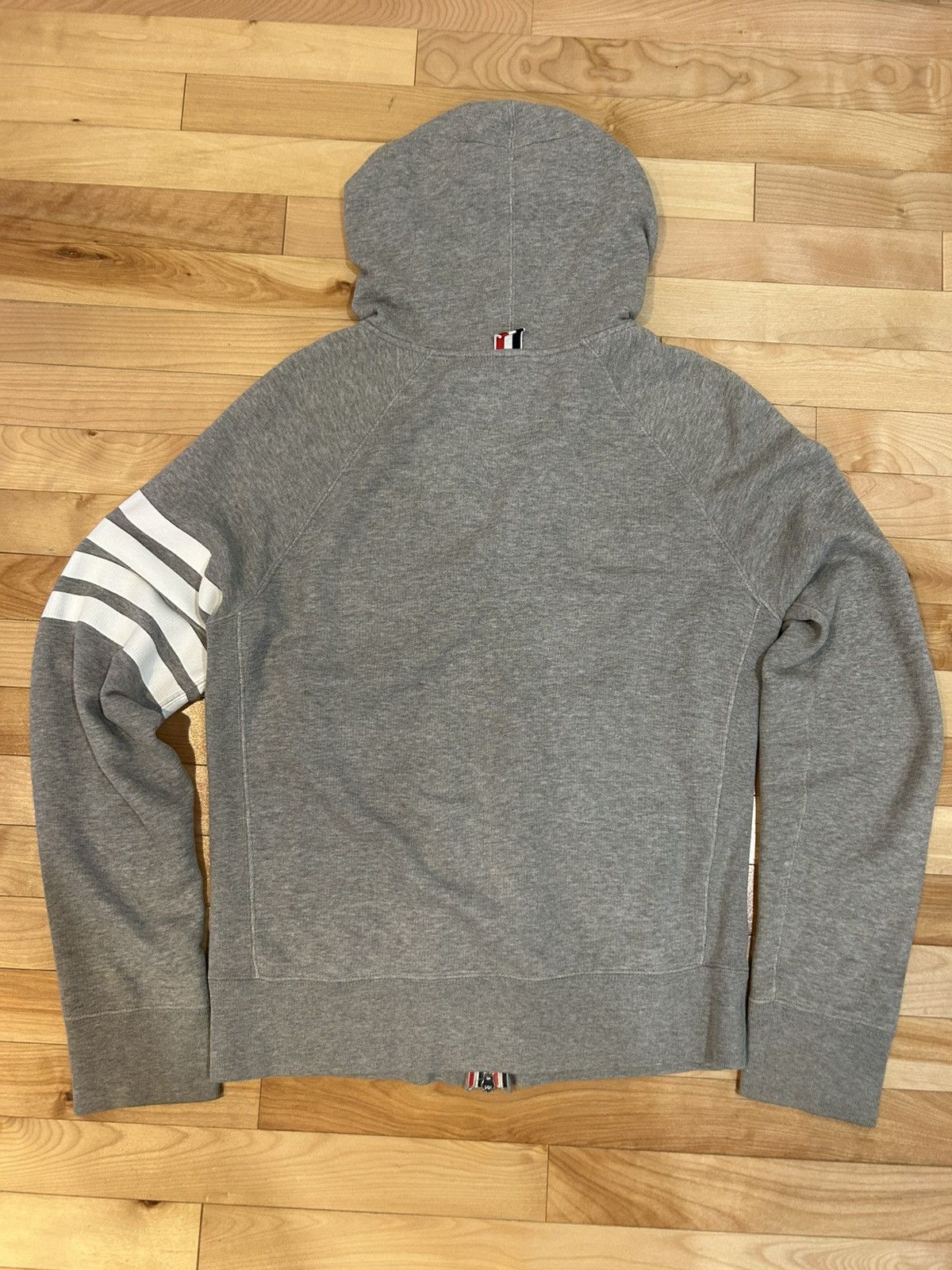 Thom Browne Thom Browne 4Bar Zip Hoodie Size US M / EU 48-50 / 2 - 4 Thumbnail