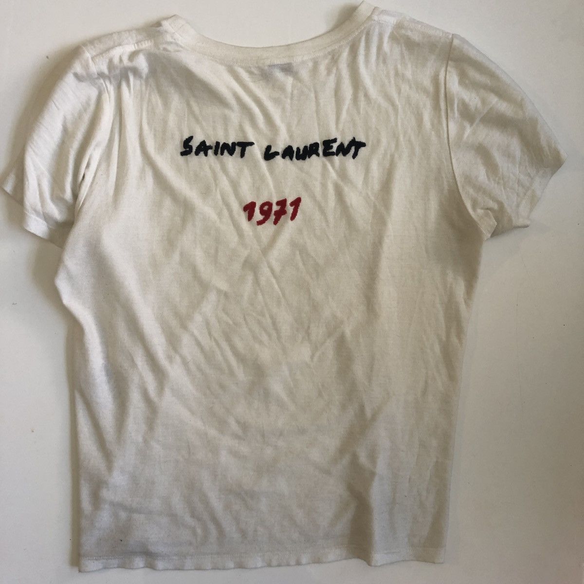 Saint Laurent Paris SAINT LAURENT PARIS “1971” Felted tee s\s17 Size US S / EU 44-46 / 1 - 1 Thumbnail