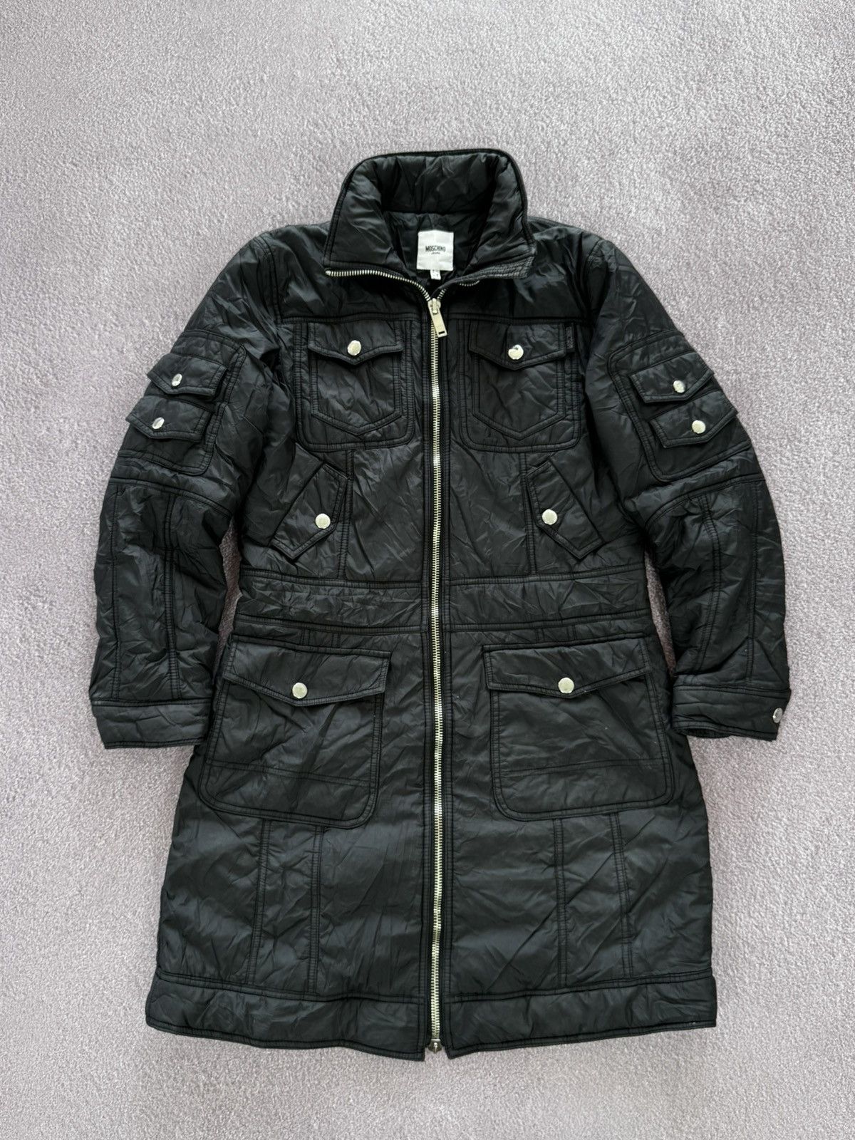 Moschino 00’s Moschino Jeans Nylon Multiple Pockets Parka Jacket Size M / US 6-8 / IT 42-44 - 1 Thumbnail