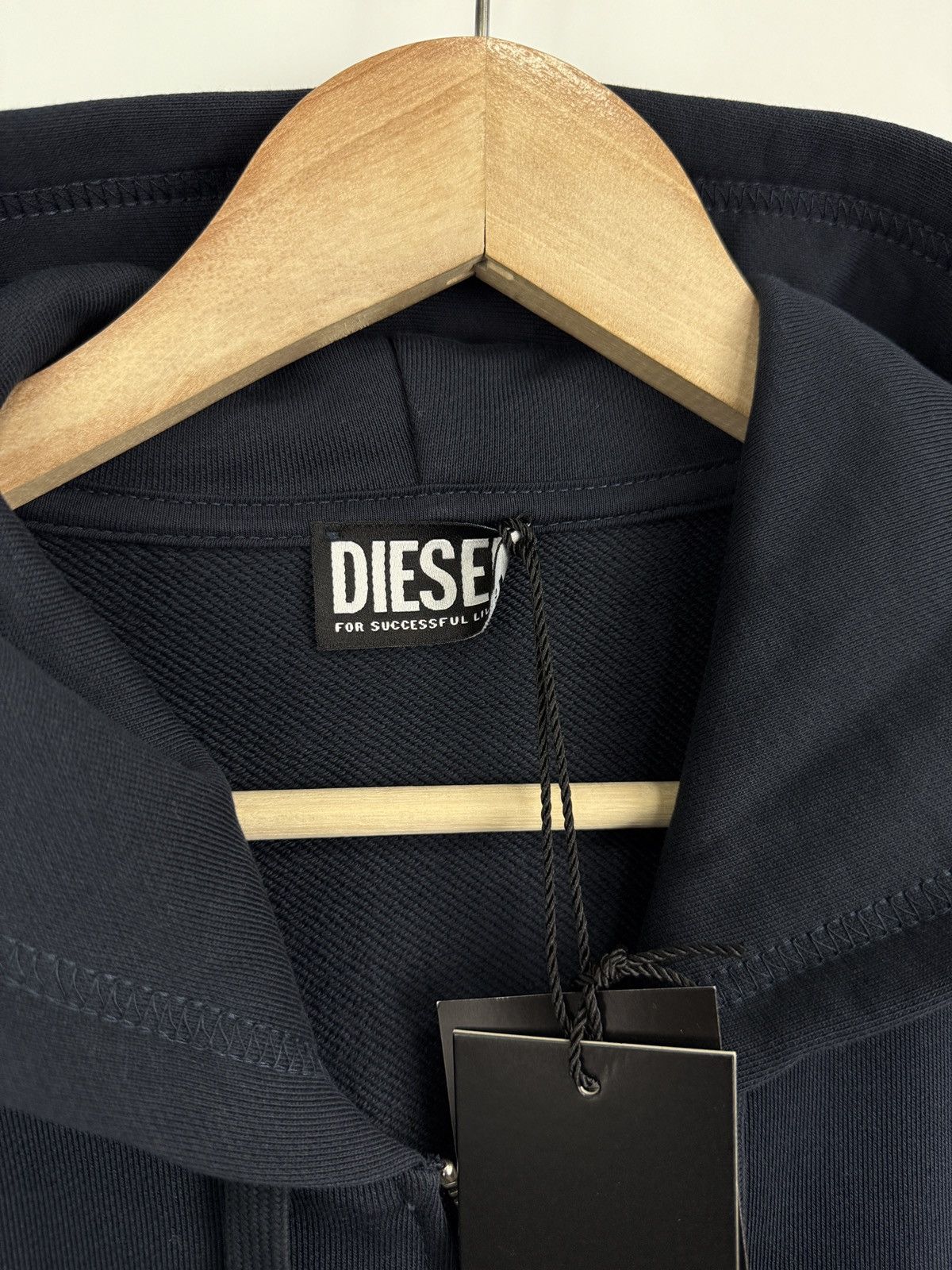 Diesel 🇺🇸 NWT❗️Diesel Full Zip Hoodie Blue For Successful Living Y2K Size US L / EU 52-54 / 3 - 6 Thumbnail