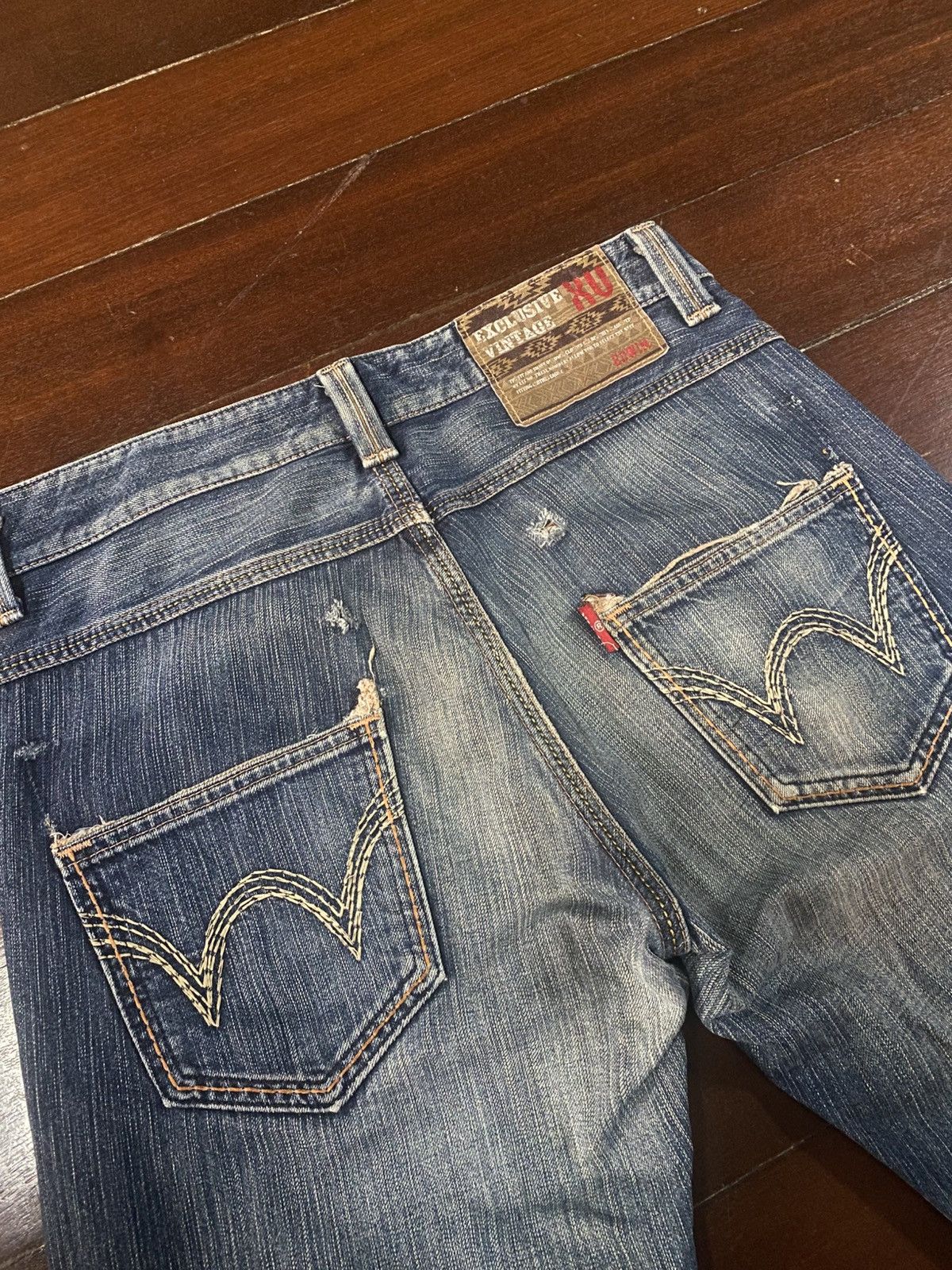 Edwin 💥BAGGY💥EDWIN EXCLUSIVE VINTAGE XV JEANS VERY RARE flare mud Size US 36 / EU 52 - 13 Thumbnail