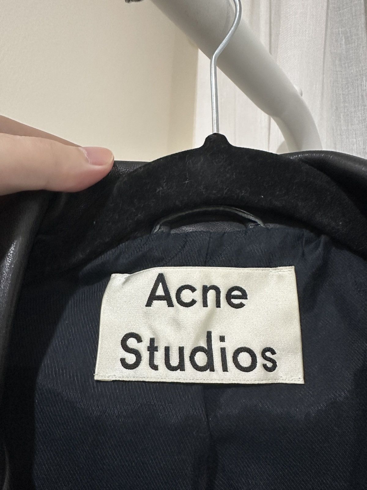 Acne Studios Acne Studios Mock Leather Biker Jacket Size XS / US 0-2 / IT 36-38 - 3 Thumbnail