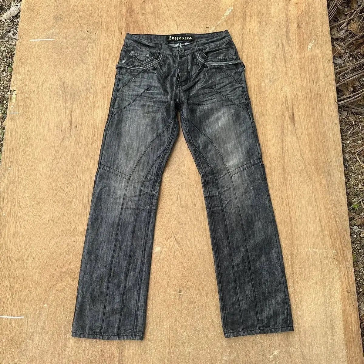 If Six Was Nine ROSSA CARRA JEANS BUTTONFLY DOUBLE BONES VERY RARE PANTS W32 Size US 32 / EU 48 - 1 Thumbnail