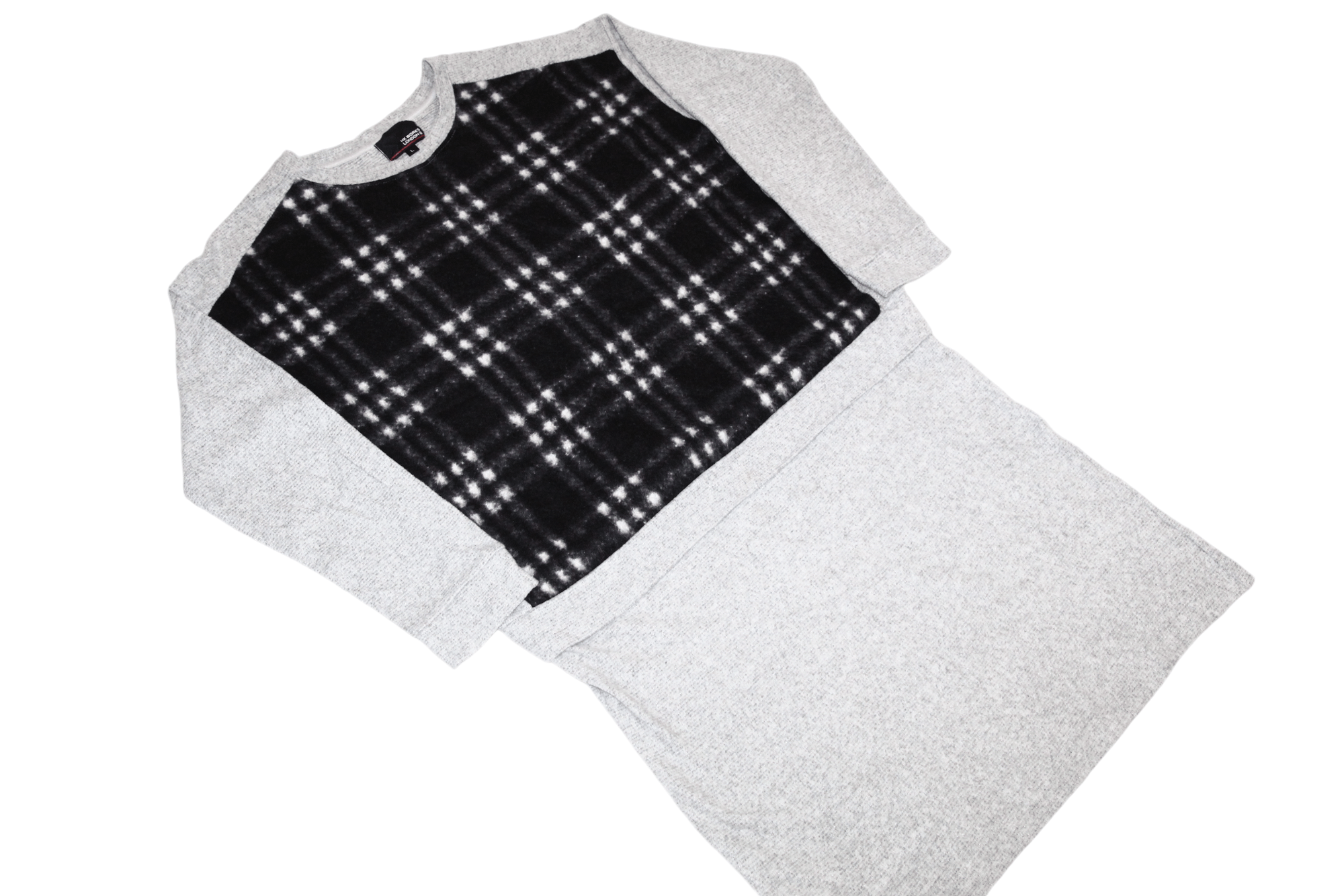 Japanese Brand Vtg HK Works London Plaid Fleece L/S Tunic Relax Fit Size L / US 10 / IT 46 - 4 Thumbnail