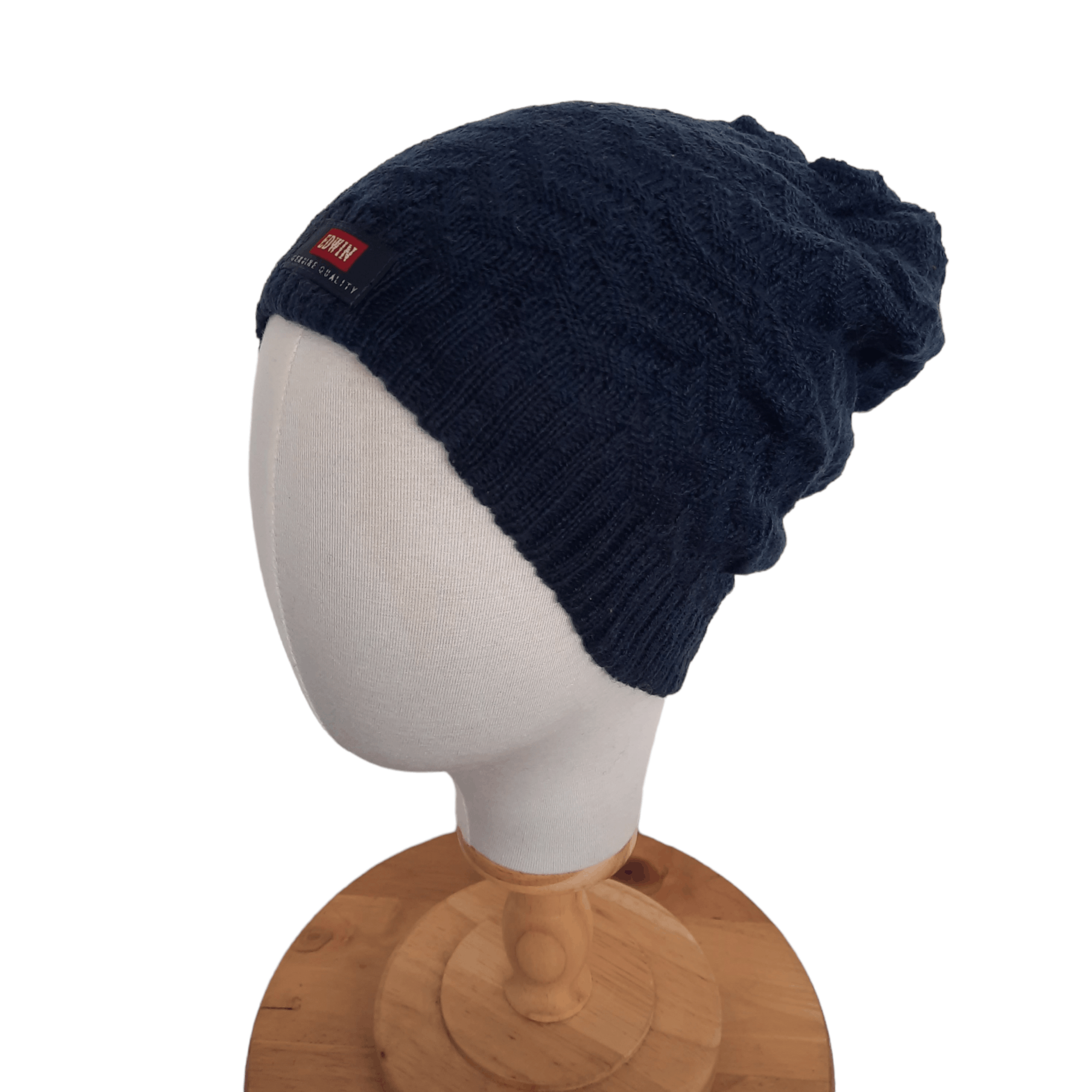 image of Edwin Patch Pull On Beanie Hat, Men's