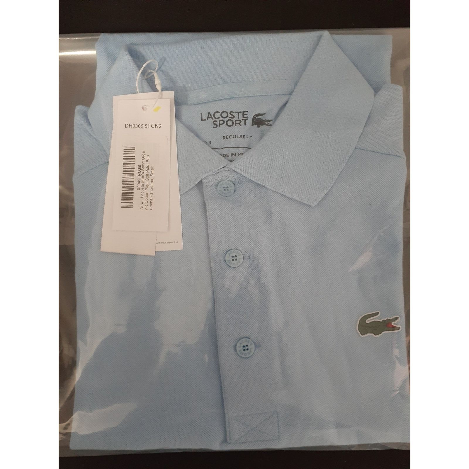 Lacoste Lacoste Men's Sport Organic Cotton Pique Golf Polo Blue S Size US S / EU 44-46 / 1 - 2 Thumbnail