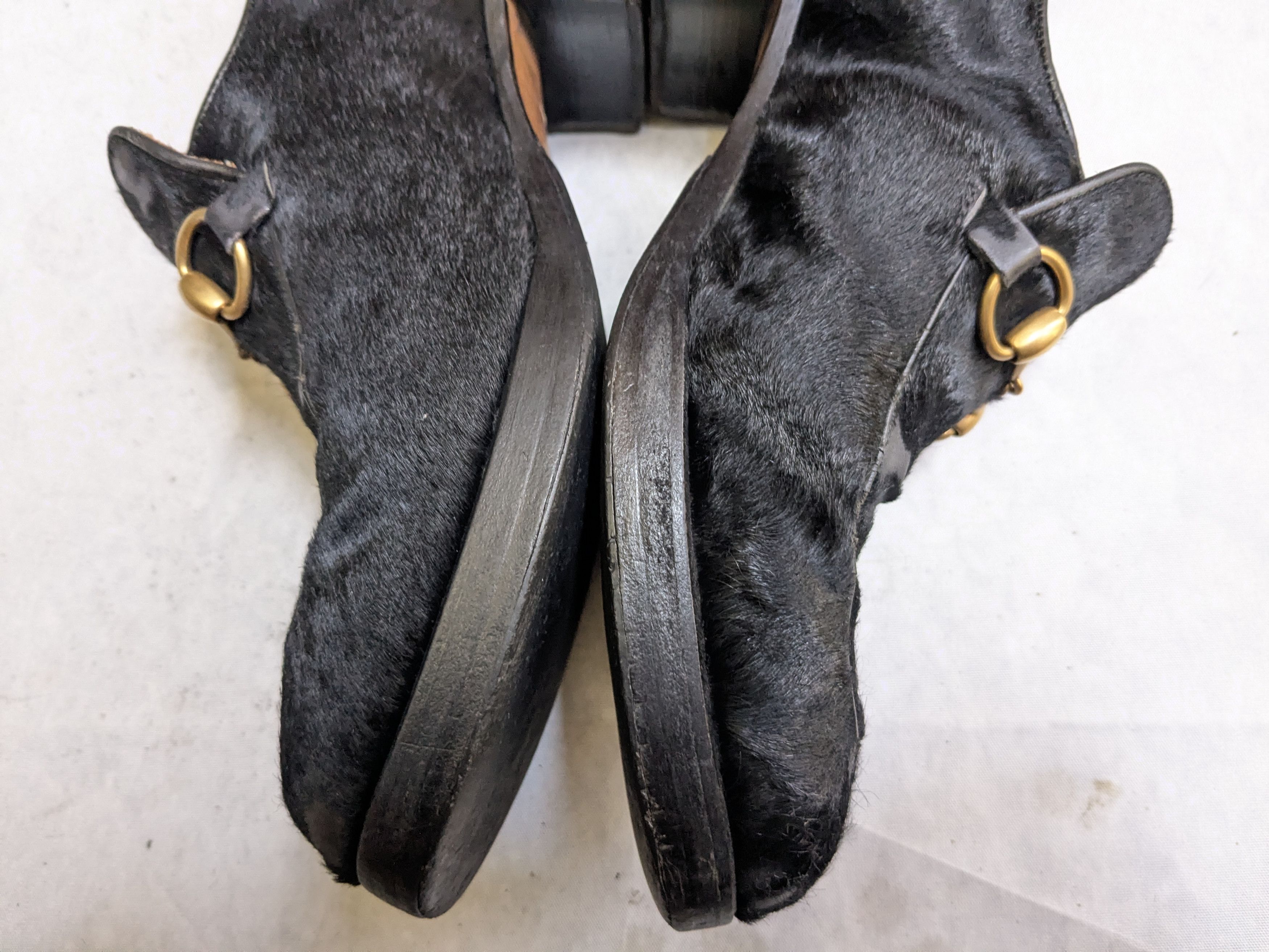Gucci Gucci Horsebit Loafers Black Pony Hair 9 Heeled Size US 9 / EU 42 - 9 Thumbnail