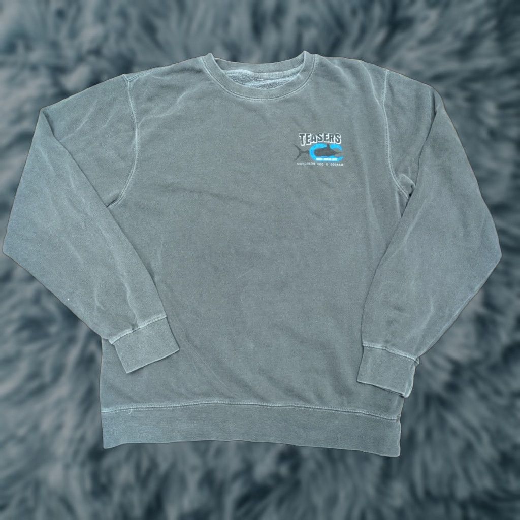Vintage Teasers Bar West Ocean City MD Crewneck Sweatshirt Medium Gray Unisex Adults Cotton Polyester City Fish Bar Sweatshirt Size US S / EU 44-46 / 1 - 1 Thumbnail