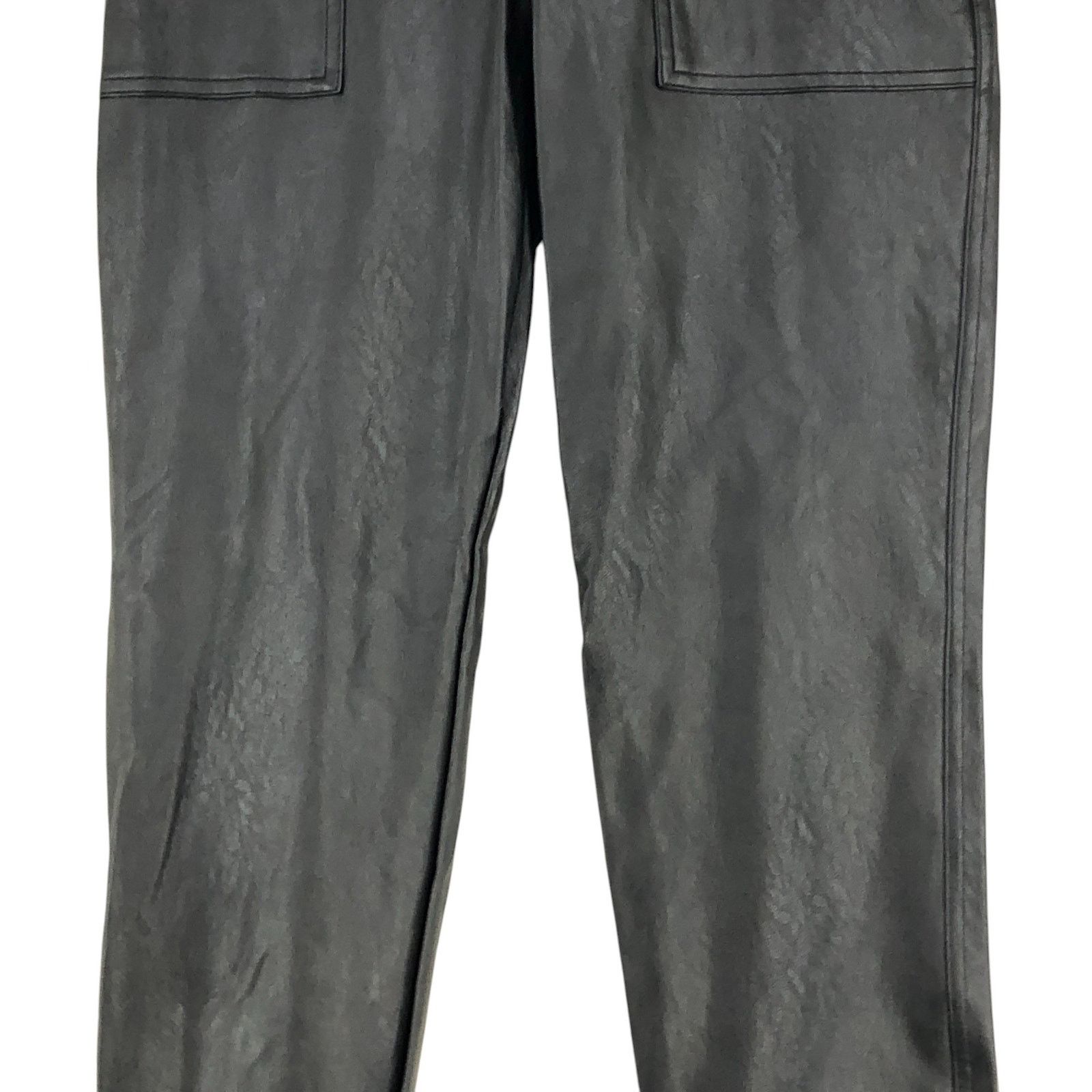 Spanx Spanx Sz XS Pants Leather Like Jogger Noir Coated BRAND NEW Size 26" / US 2 / IT 38 - 3 Thumbnail