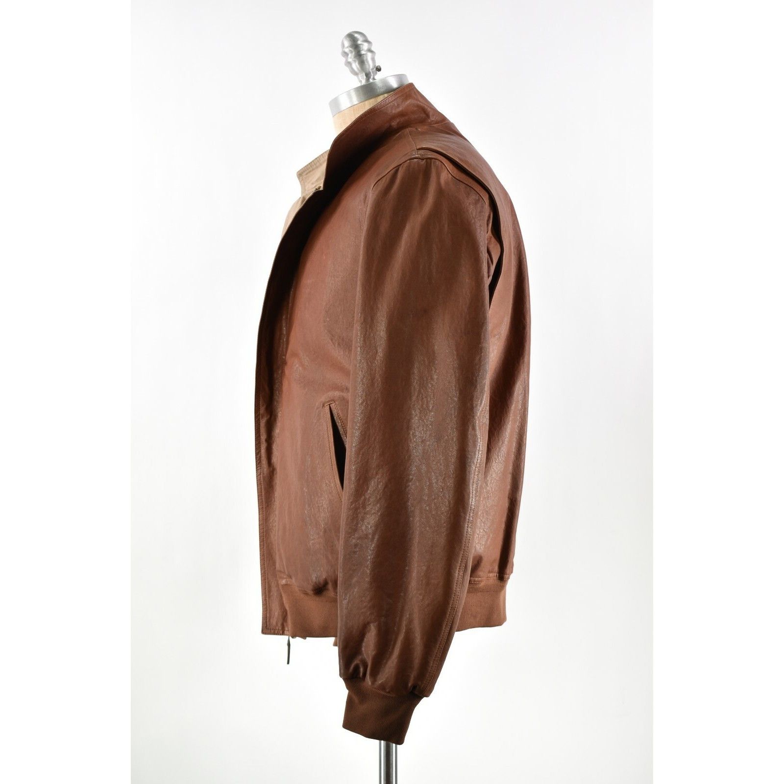 Luciano Barbera Luciano Barbera Jacket Size XL US In Brown Leather Size US XL / EU 56 / 4 - 3 Thumbnail