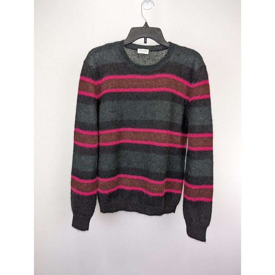 Saint Laurent Paris o1rshd1 Stripe Crewneck Sweaters in Multicolor Size US XL / EU 56 / 4 - 2 Thumbnail