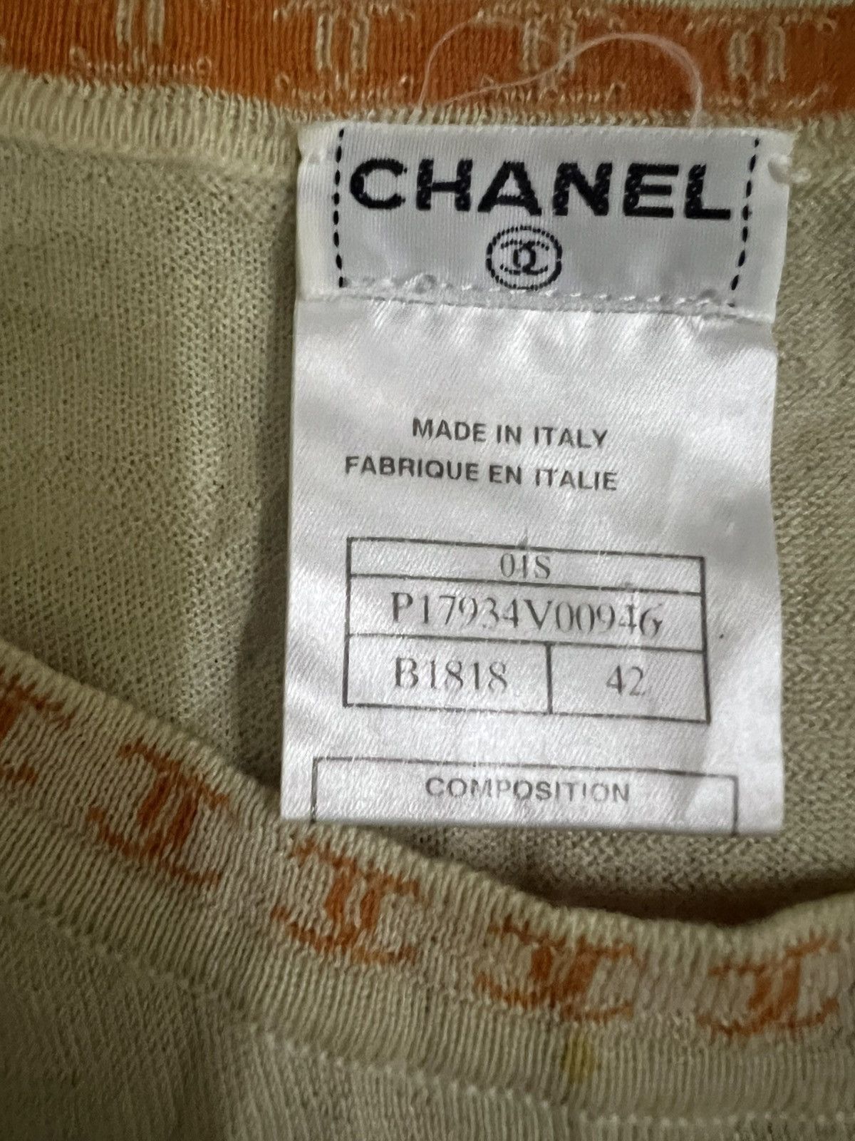Chanel Archival CHANEL 2001S Cashmere Logo Trim Knit Tank TopSize42 Size M / US 6-8 / IT 42-44 - 11 Thumbnail