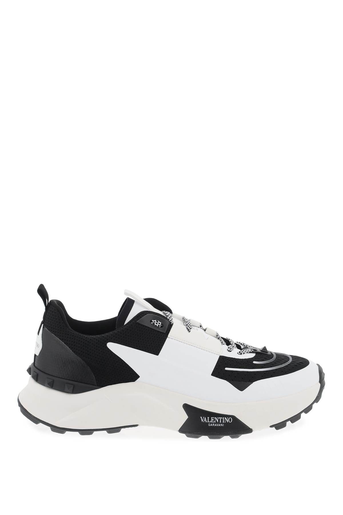image of Valentino Garavani True Act Sneakers For in Nero Bianco Bianco Bia Ne, Men's (Size 9)