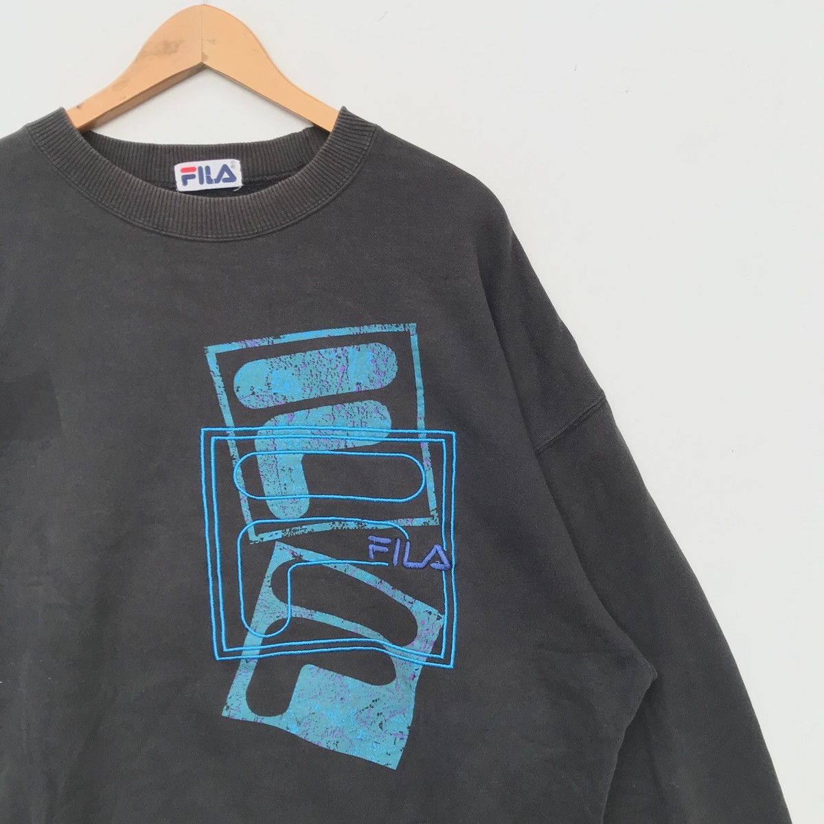 Fila × Vintage Vintage Fila Sweatshirt Oversize Size US XL / EU 56 / 4 - 2 Thumbnail