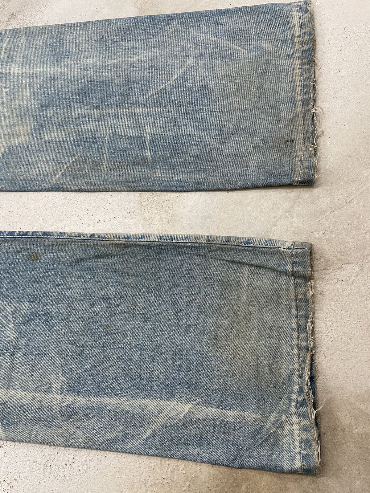 Japanese Brand TRNCA Japan Distressed Sashiko Reconstructed Denim (A1) Size US 35 - 18 Thumbnail