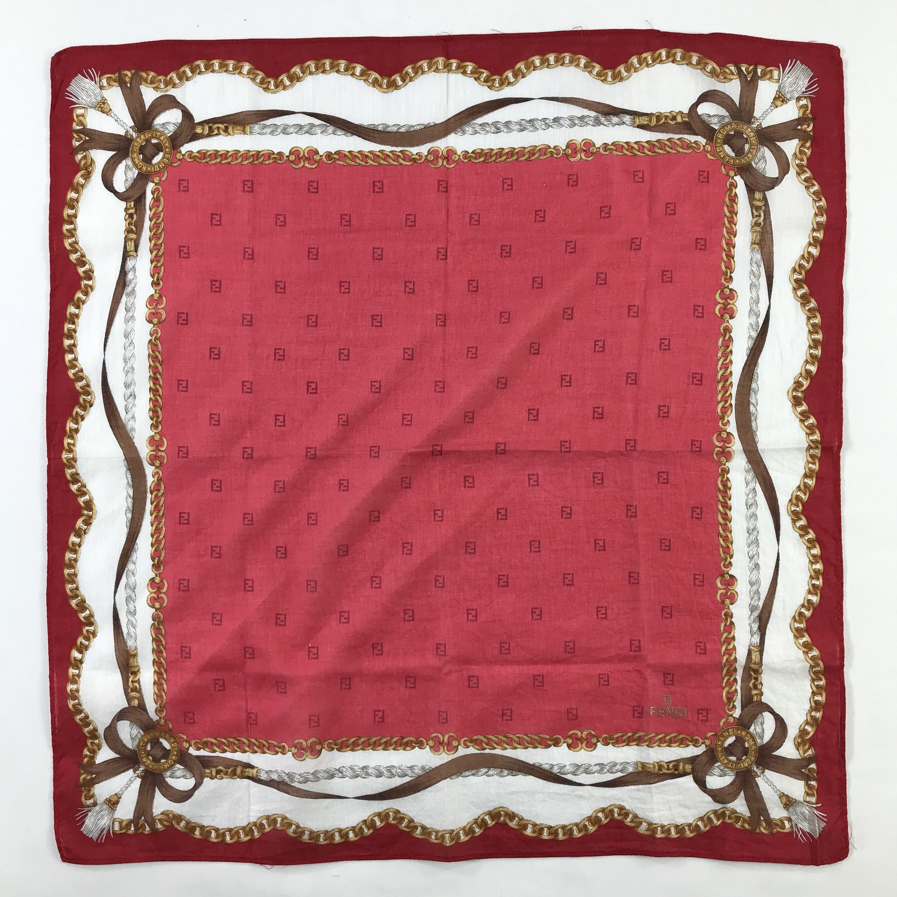 Vintage Vintage Fendi Bandana / Handkerchief / Neckerchief - S1109 Size ONE SIZE - 1 Thumbnail