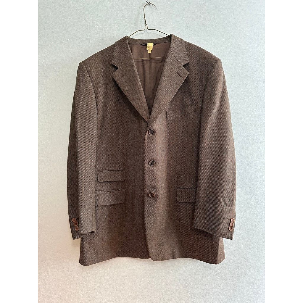Canali Canali brown tweed three button blazer size 46R Size 46R - 2 Thumbnail