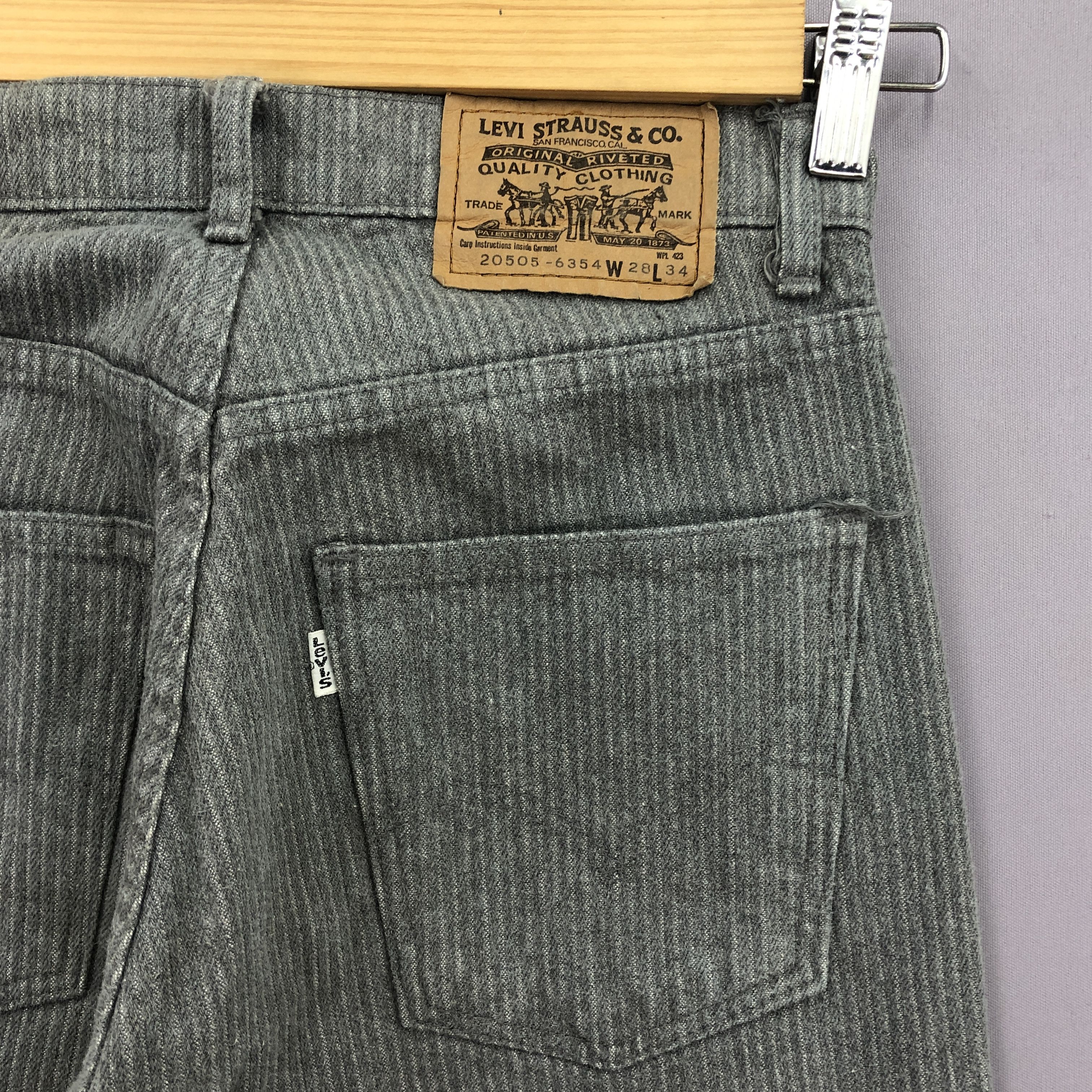 Levi's Vintage Levis 505 Jeans Y2K Levi's Hickory White Tabs Denim Size 26" / US 2 / IT 38 - 5 Thumbnail