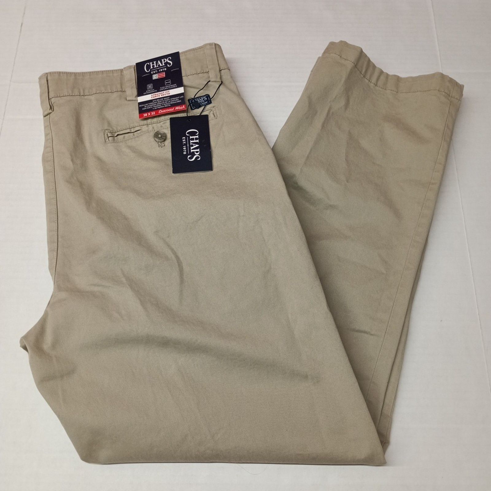 Chaps Chaps Straight Fit Chino Pants Men's Size 38x32 Khaki Size US 38 / EU 54 - 1 Thumbnail