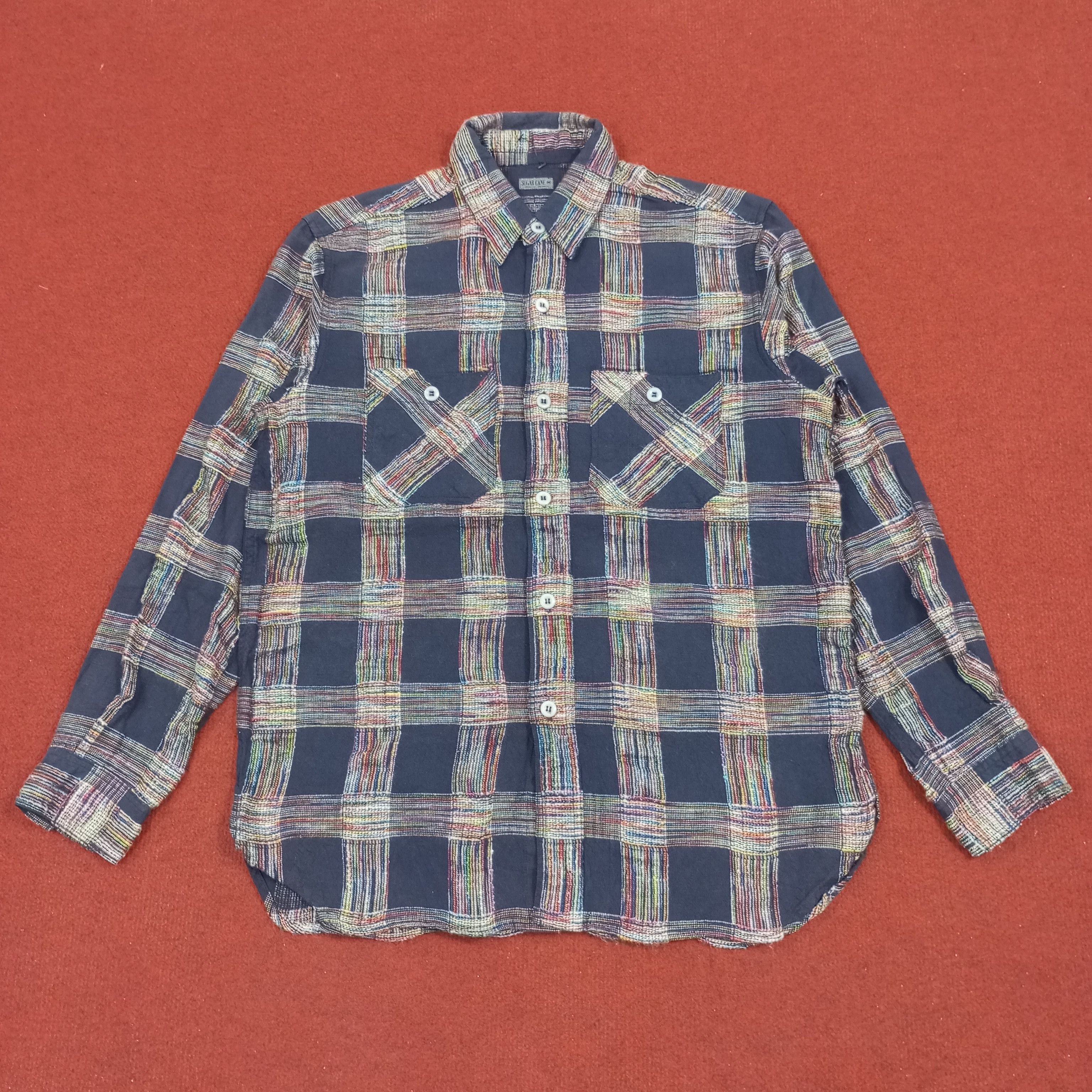 Japanese Brand × Sugar Cane × Vintage Sugar Cane Japanese Brand Double Pocket Design Shirt Size US M / EU 48-50 / 2 - 1 Thumbnail