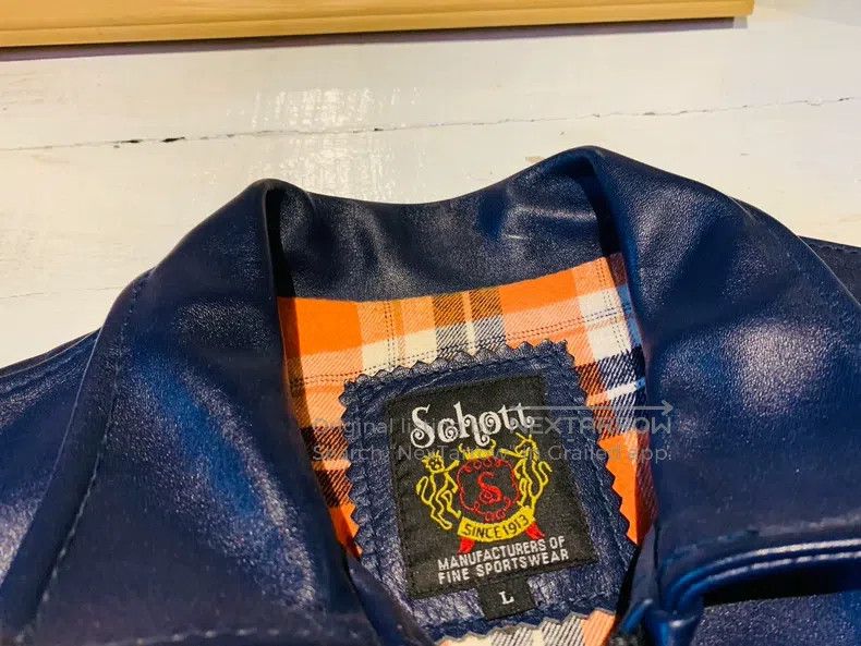 Schott Schott Men's bomber jacket jacket Size US L / EU 52-54 / 3 - 3 Thumbnail