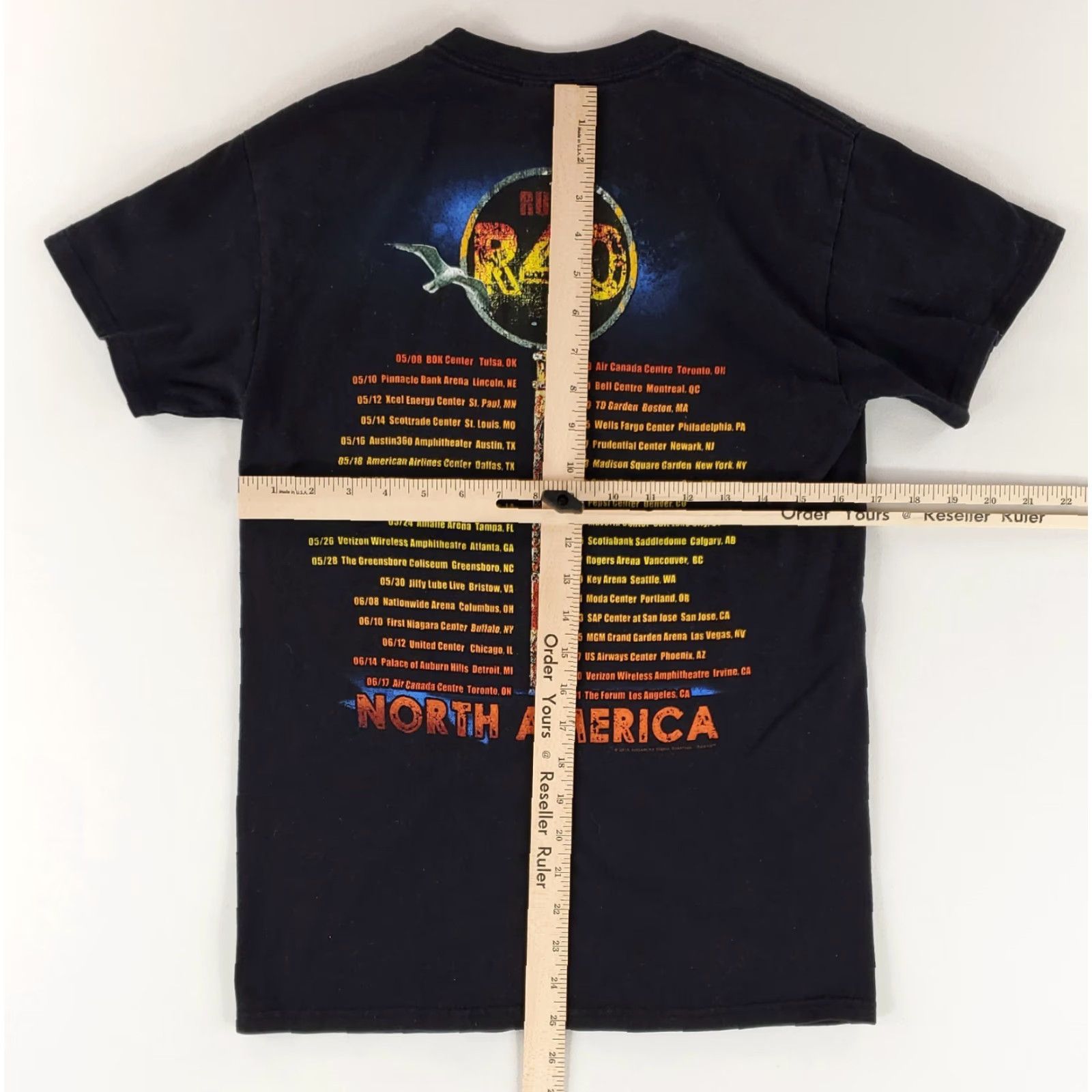 Gildan RUSH 2015 40th Anniversary Concert Tour T Shirt Black Short Sleeve Mens S Men Shirt Size US S / EU 44-46 / 1 - 5 Thumbnail