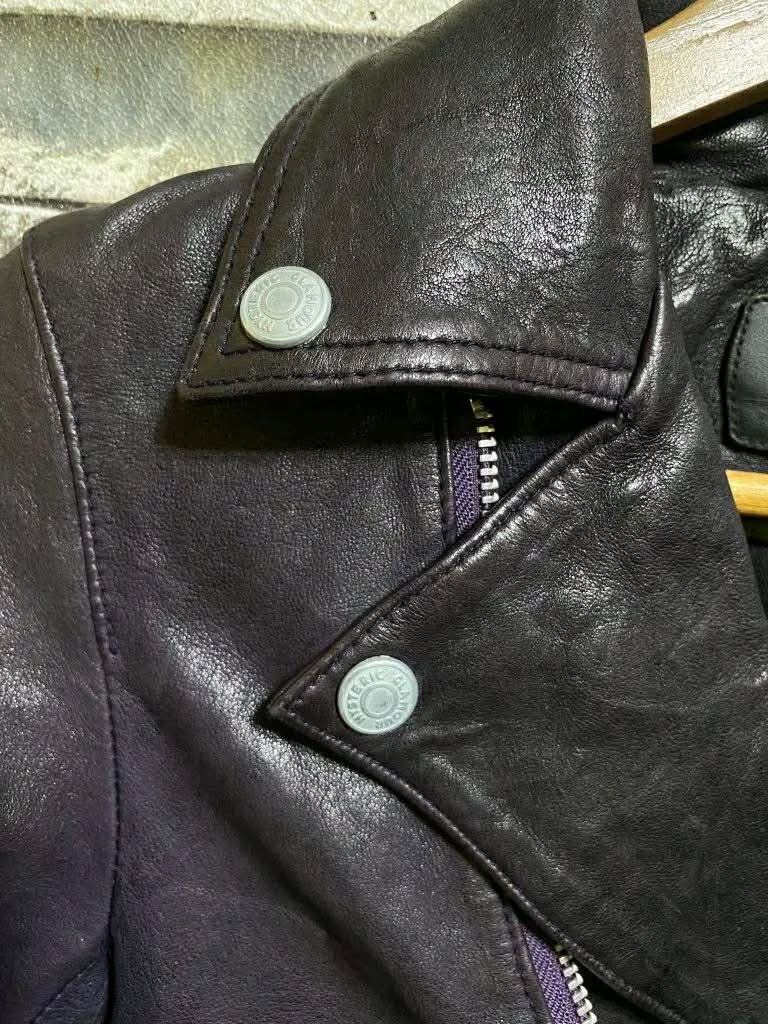 Hysteric Glamour HYSTERIC GLANOUR DOUBLE BIKER JACKET LEATHER Size S / US 4 / IT 40 - 4 Thumbnail