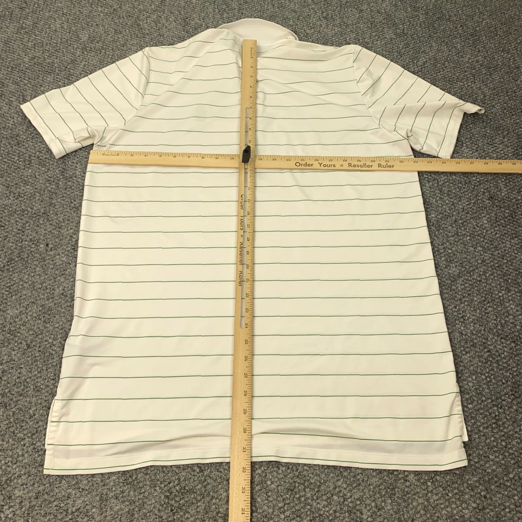 Ralph Lauren RLX Ralph Lauren Golf Polo Shirt Mens Large White Striped Embroidered Stretch Polo Shirt Mens L White Striped Embroidered Stretch Size US L / EU 52-54 / 3 - 6 Thumbnail