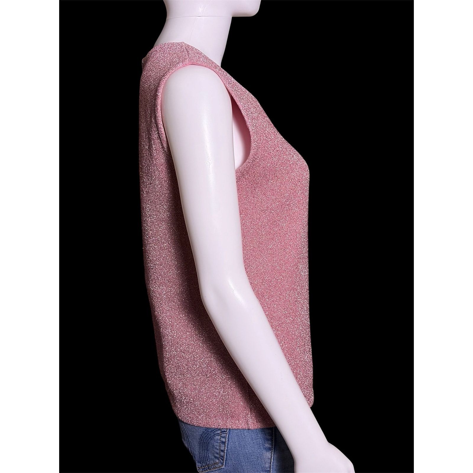 Louis Vuitton Y2K Louis Vuitton 2008 Marc Jacobs Pink Lurex Knit Tank Top Size M / US 6-8 / IT 42-44 - 5 Thumbnail