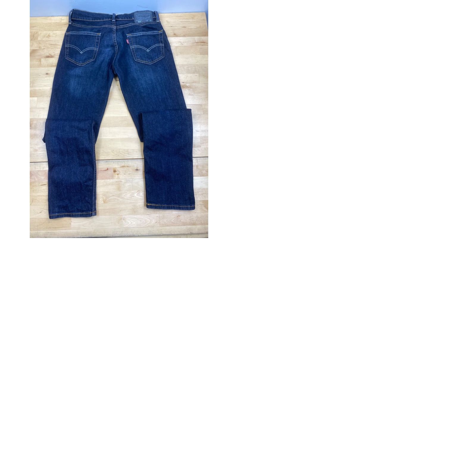 Levi's Levi's 511 Slim Fit Jeans Mens 30x31 Blue Denim Stretch Tapered Casual Regular Inseam 31 Size US 30 / EU 46 - 9 Thumbnail