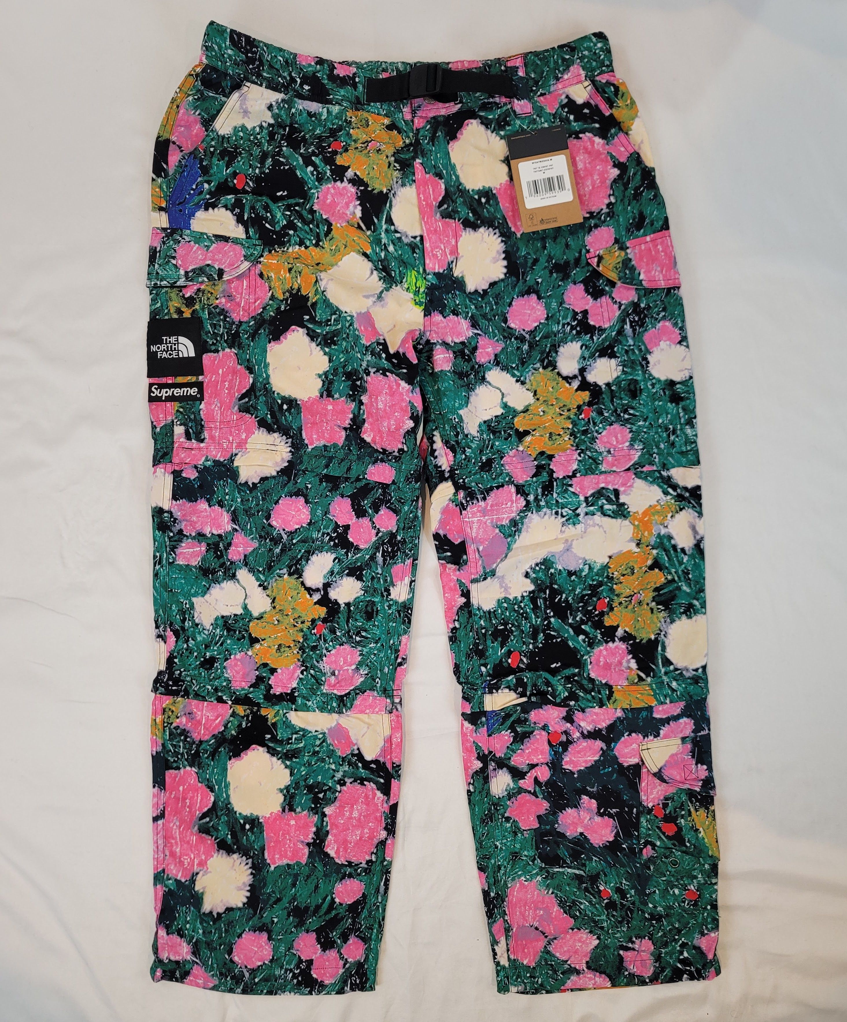 Supreme Supreme TNF Trekking Zip-Off Belted Pant Flowers Medium