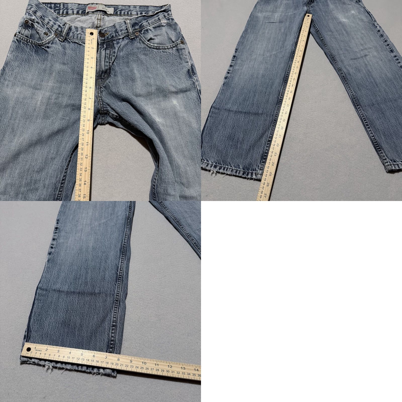 Levi's Levi's 550 Jeans Men Blue Denim Distressed Straight Relaxed Fit - 30X25.5 Jeans Mens Blue Distressed Straight 550 Size US 30 / EU 46 - 9 Thumbnail