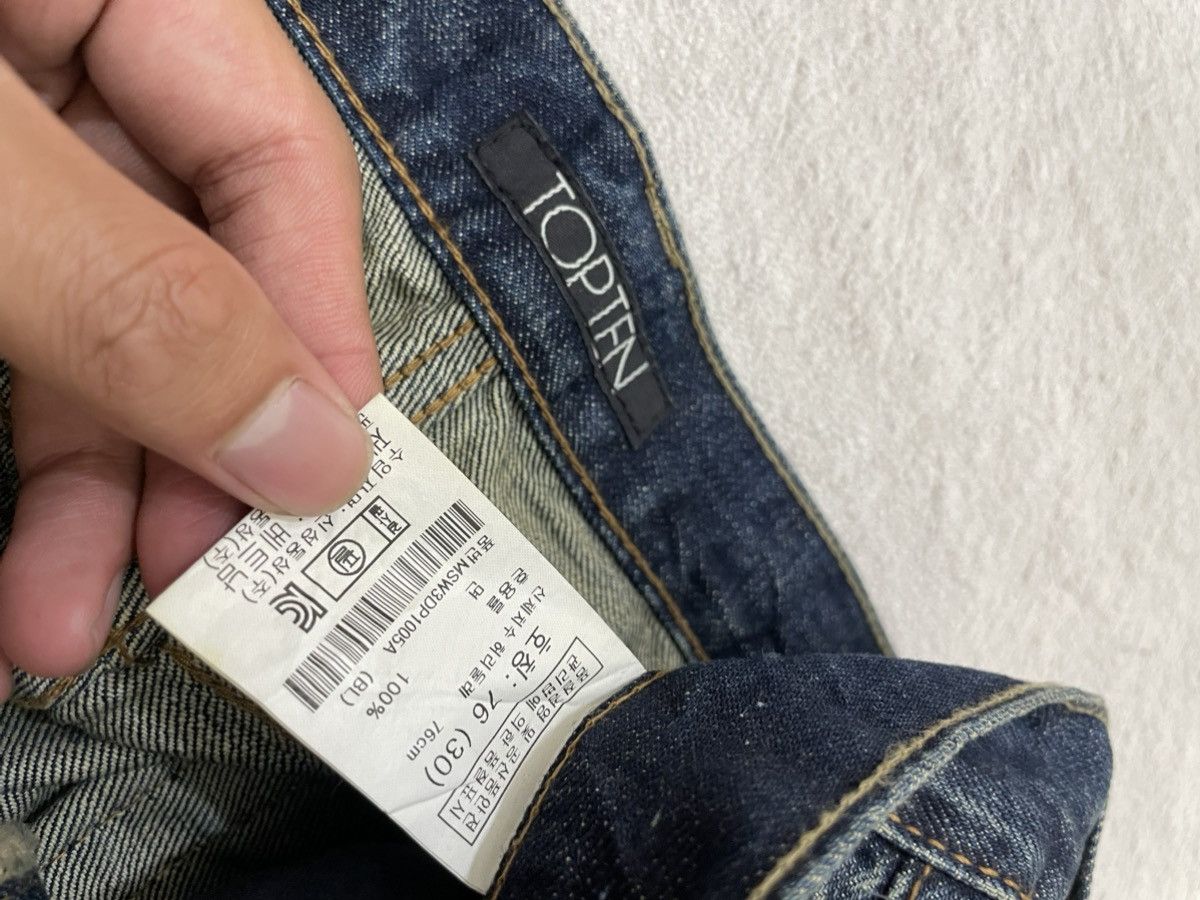 Japanese Brand Heavily Repaired Japanese Style Workwear Denim Dark Indigo Size US 31 - 6 Thumbnail