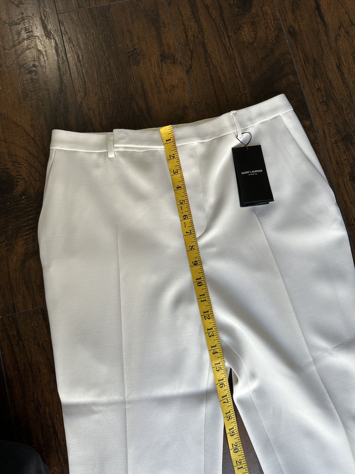 Saint Laurent Paris Ivory Wool Suit Pants Size 48R - 12 Thumbnail